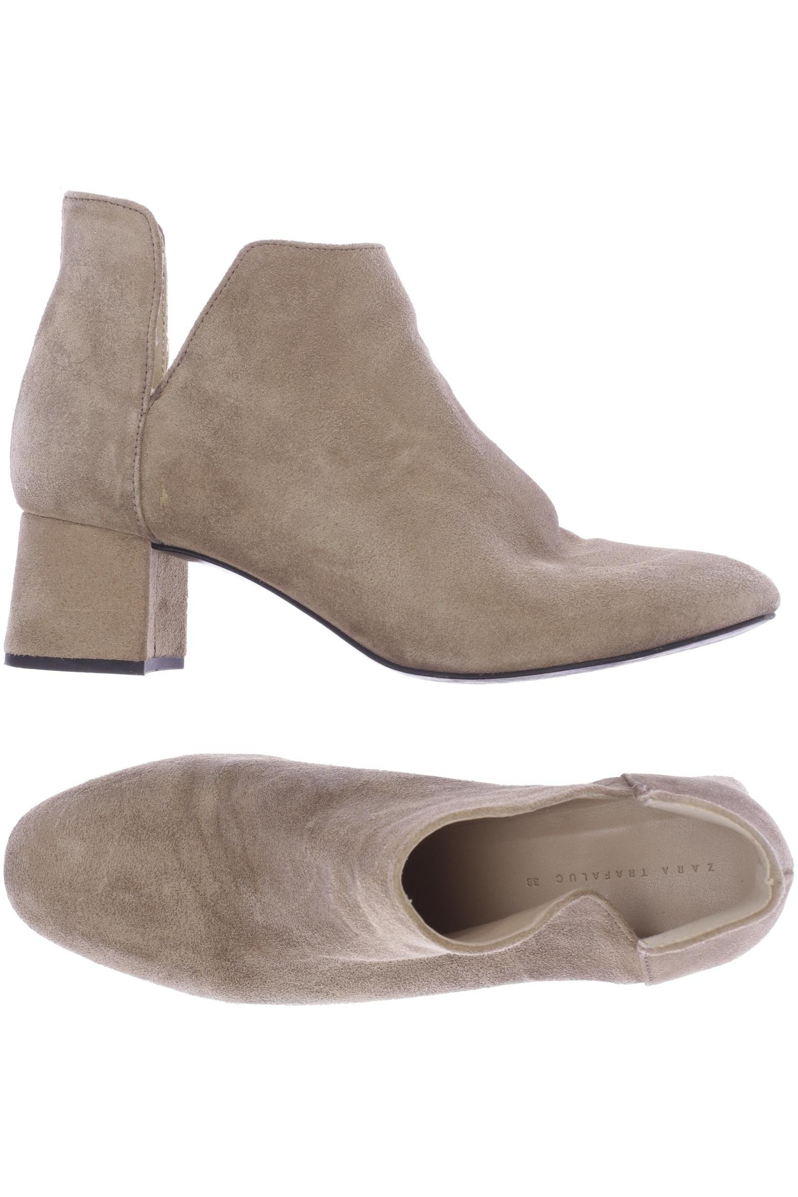 

ZARA Damen Stiefelette, beige