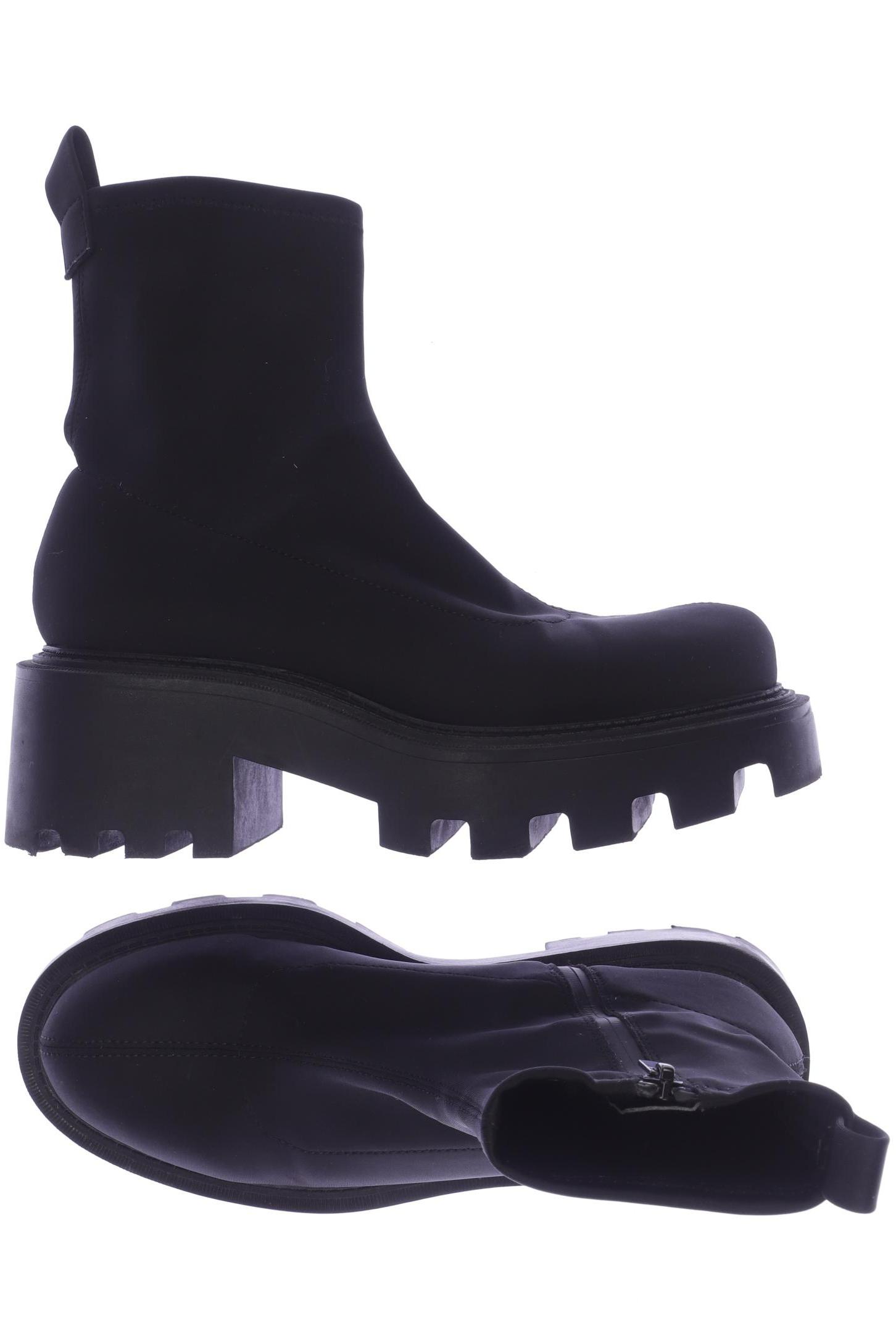 

ZARA Damen Stiefelette, schwarz