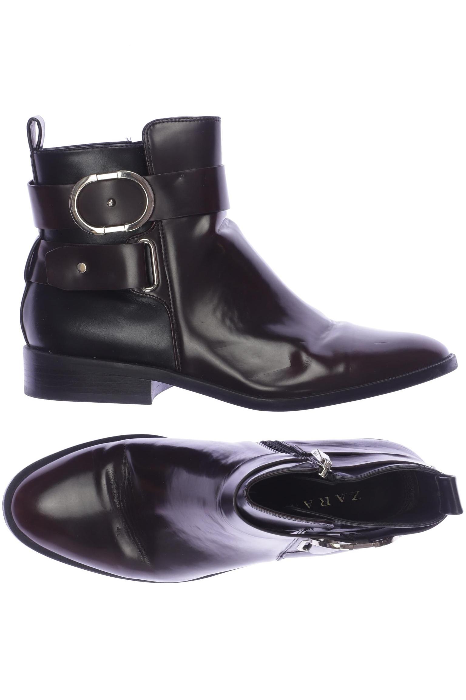 

Zara Damen Stiefelette, bordeaux, Gr. 39