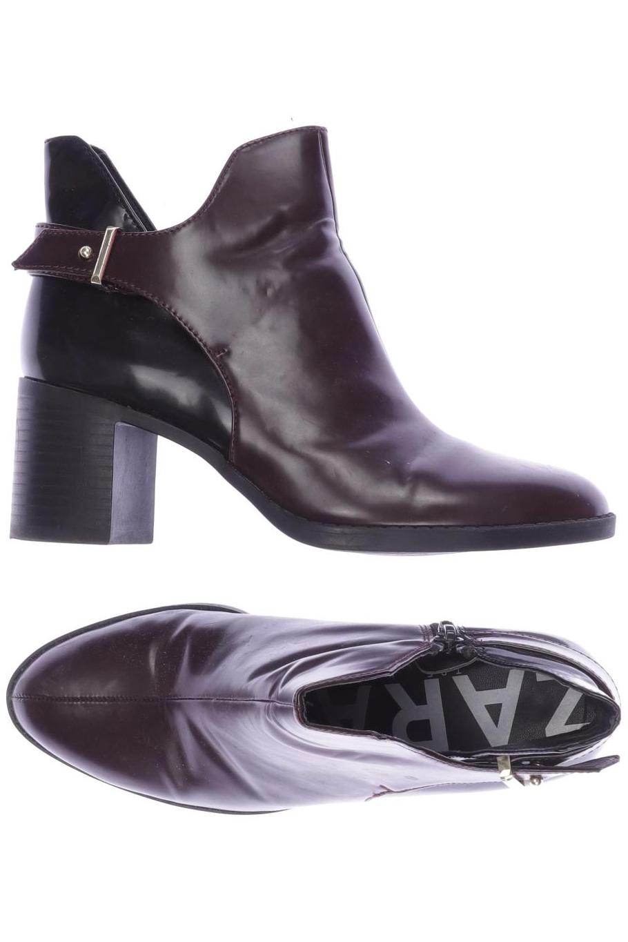 

Zara Damen Stiefelette, bordeaux, Gr. 35