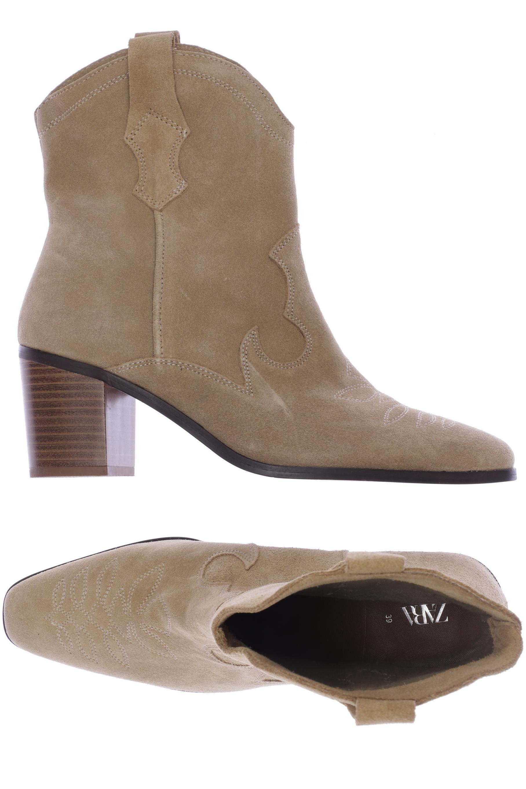 

Zara Damen Stiefelette, beige, Gr. 39