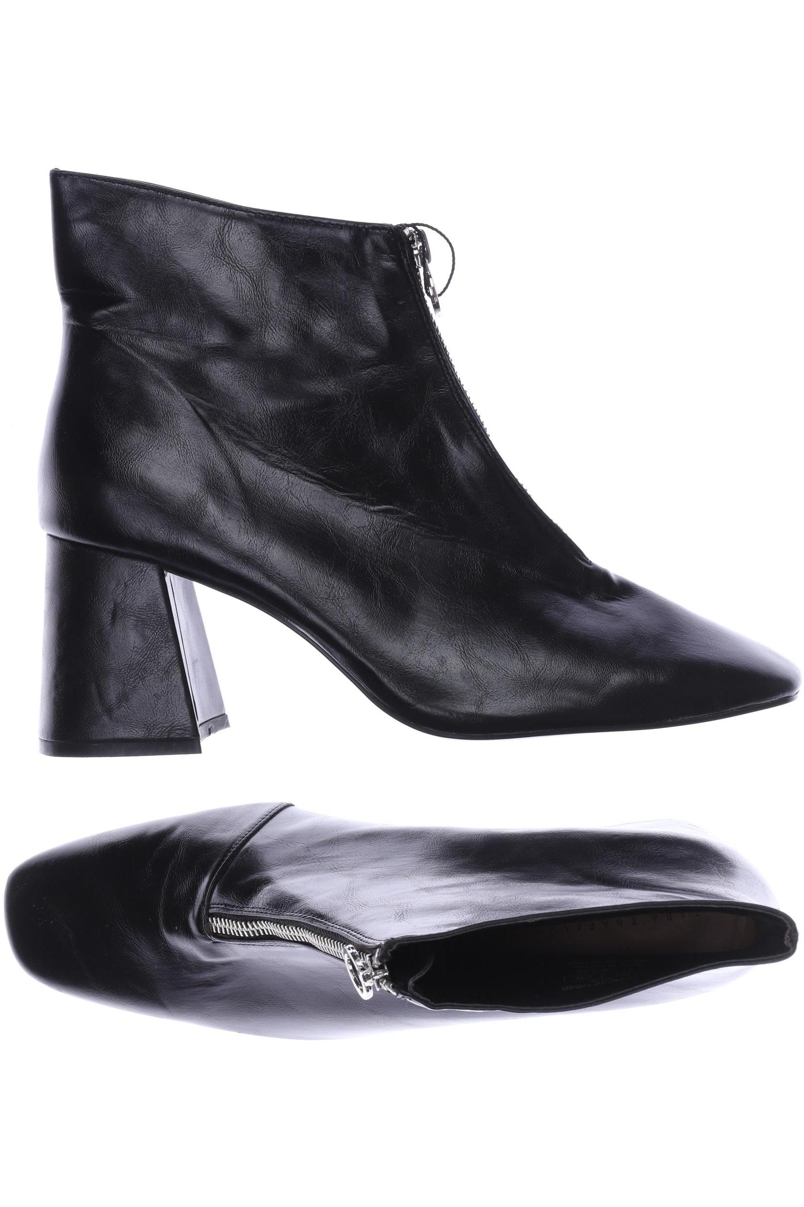 

ZARA Damen Stiefelette, schwarz