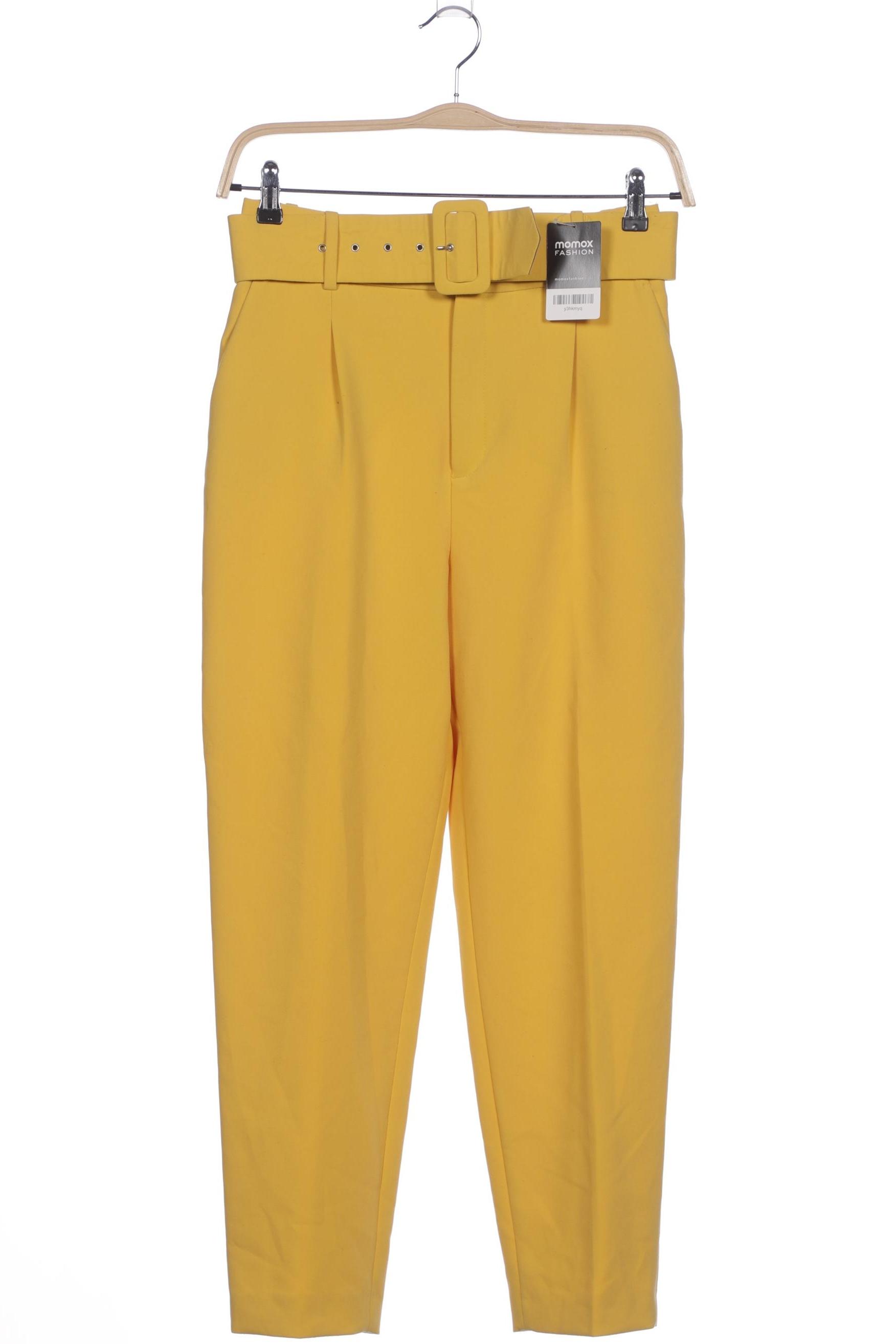 

Zara Damen Stoffhose, gelb, Gr. 0