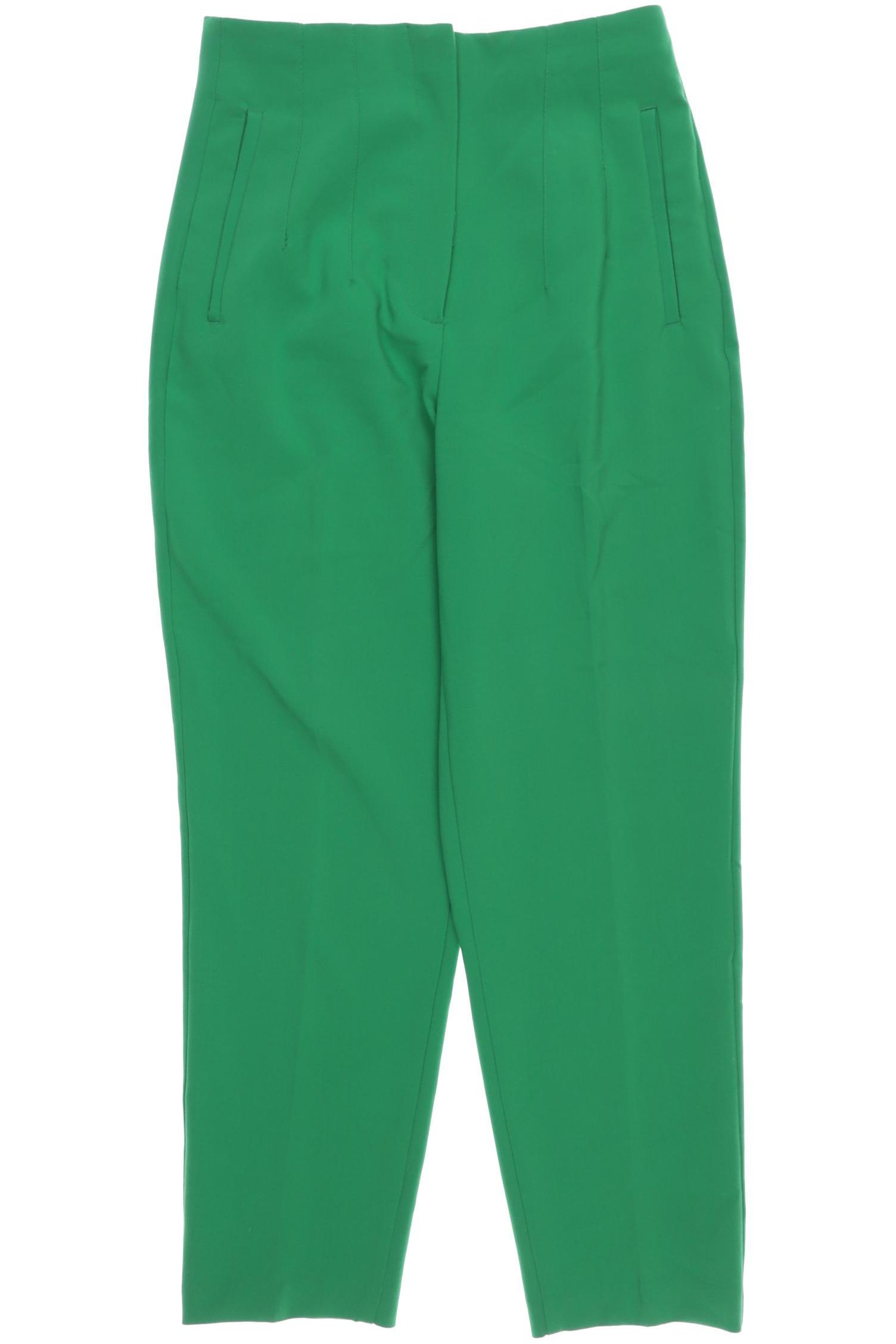 

Zara Damen Stoffhose, grün, Gr. 0