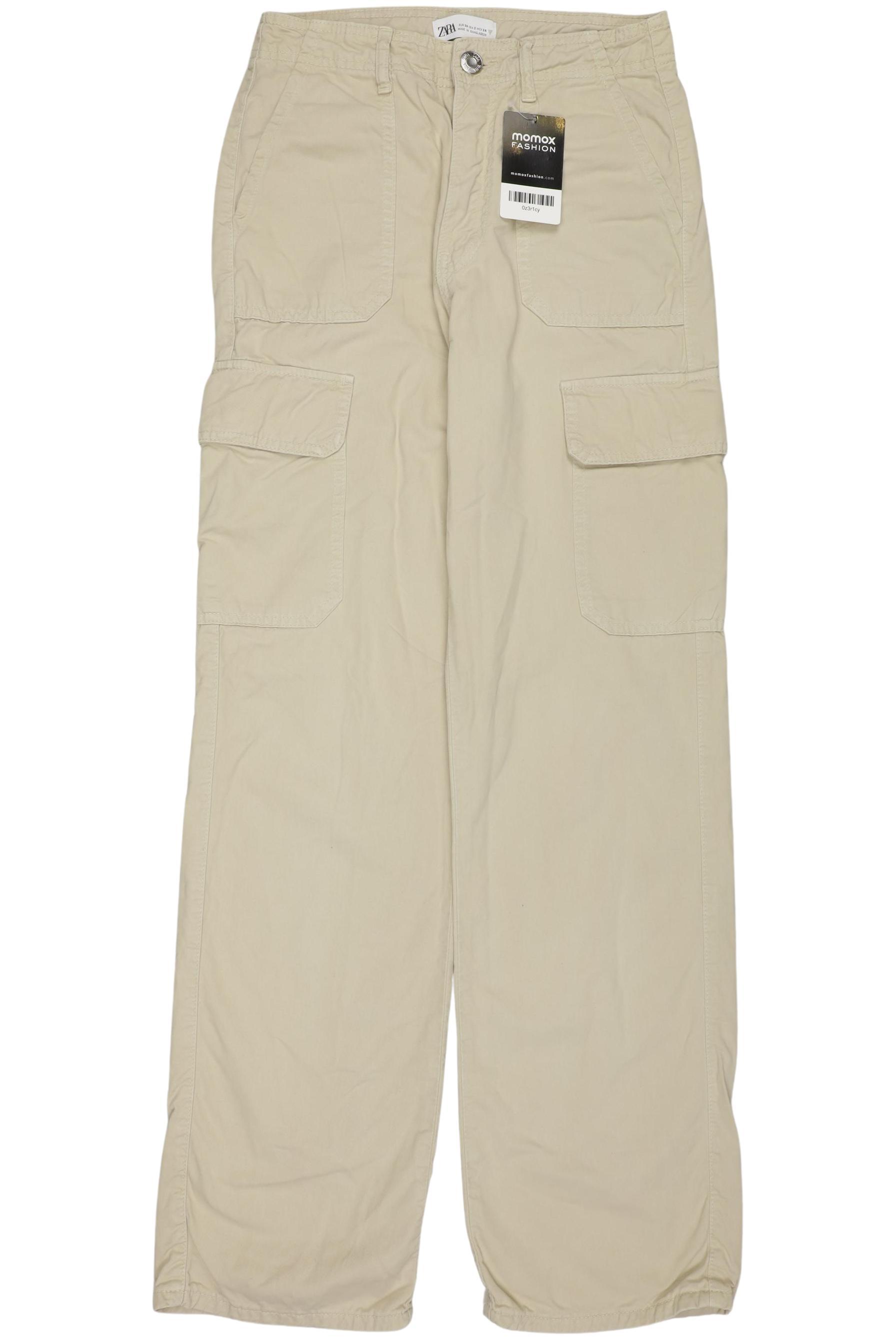 

Zara Damen Stoffhose, beige, Gr. 34