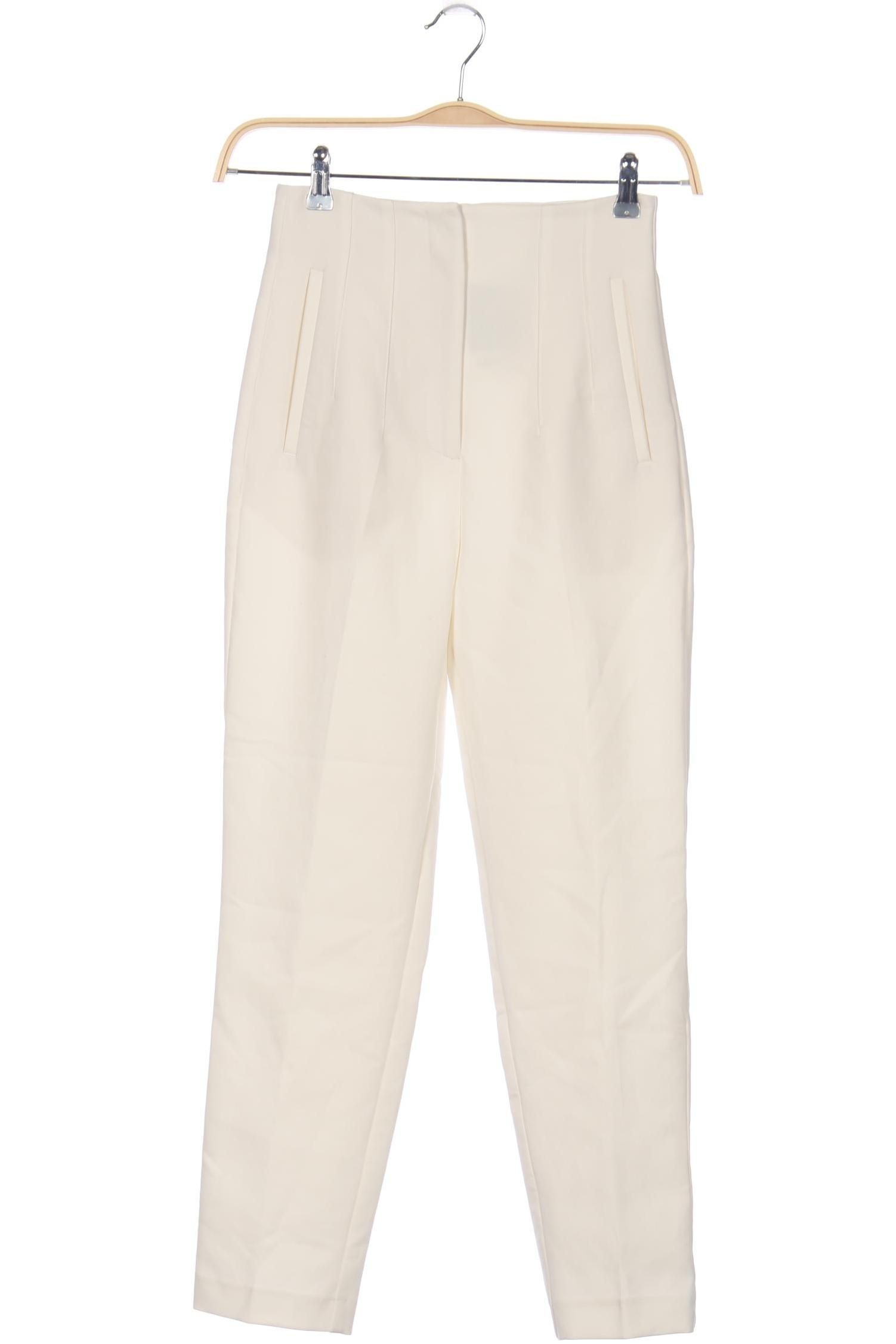 

Zara Damen Stoffhose, weiß, Gr. 0