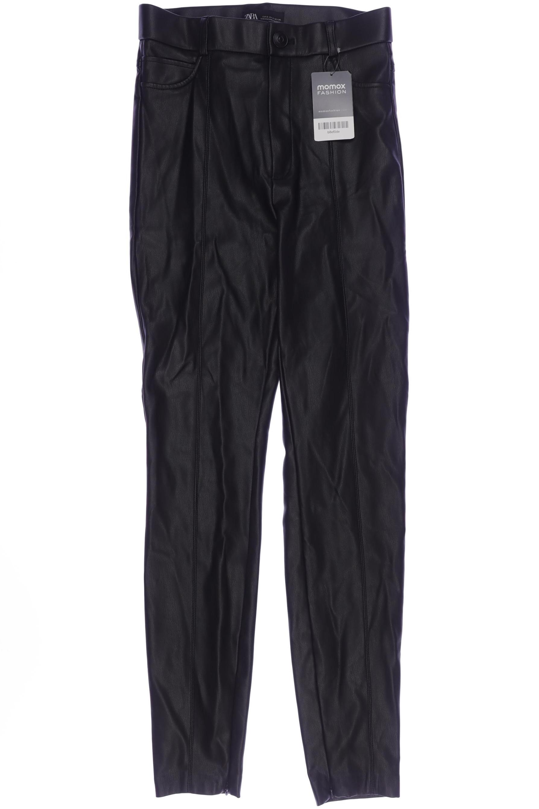Thumbnail - Zara Damen Stoffhose, schwarz, Gr. 0