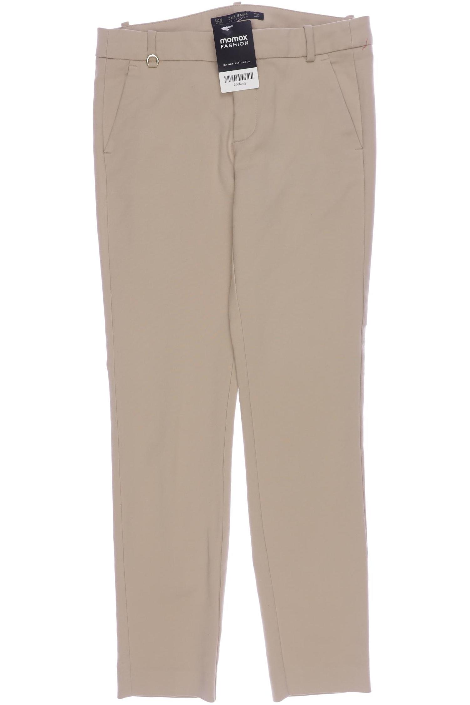 

Zara Damen Stoffhose, beige, Gr. 34