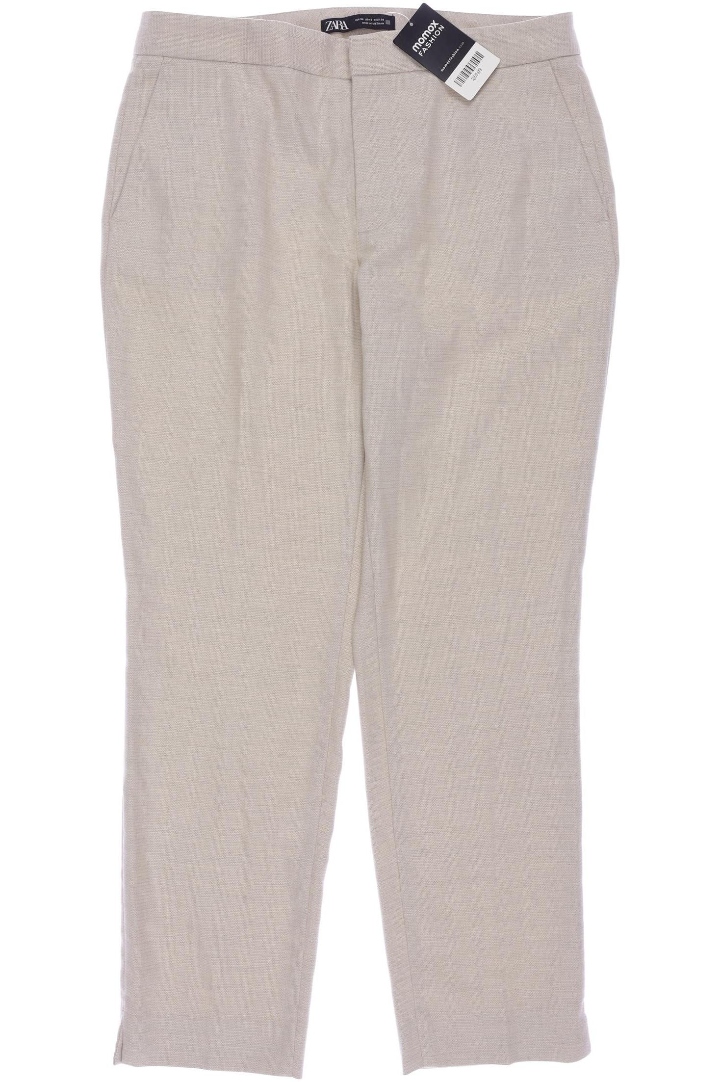 

Zara Damen Stoffhose, beige, Gr. 38