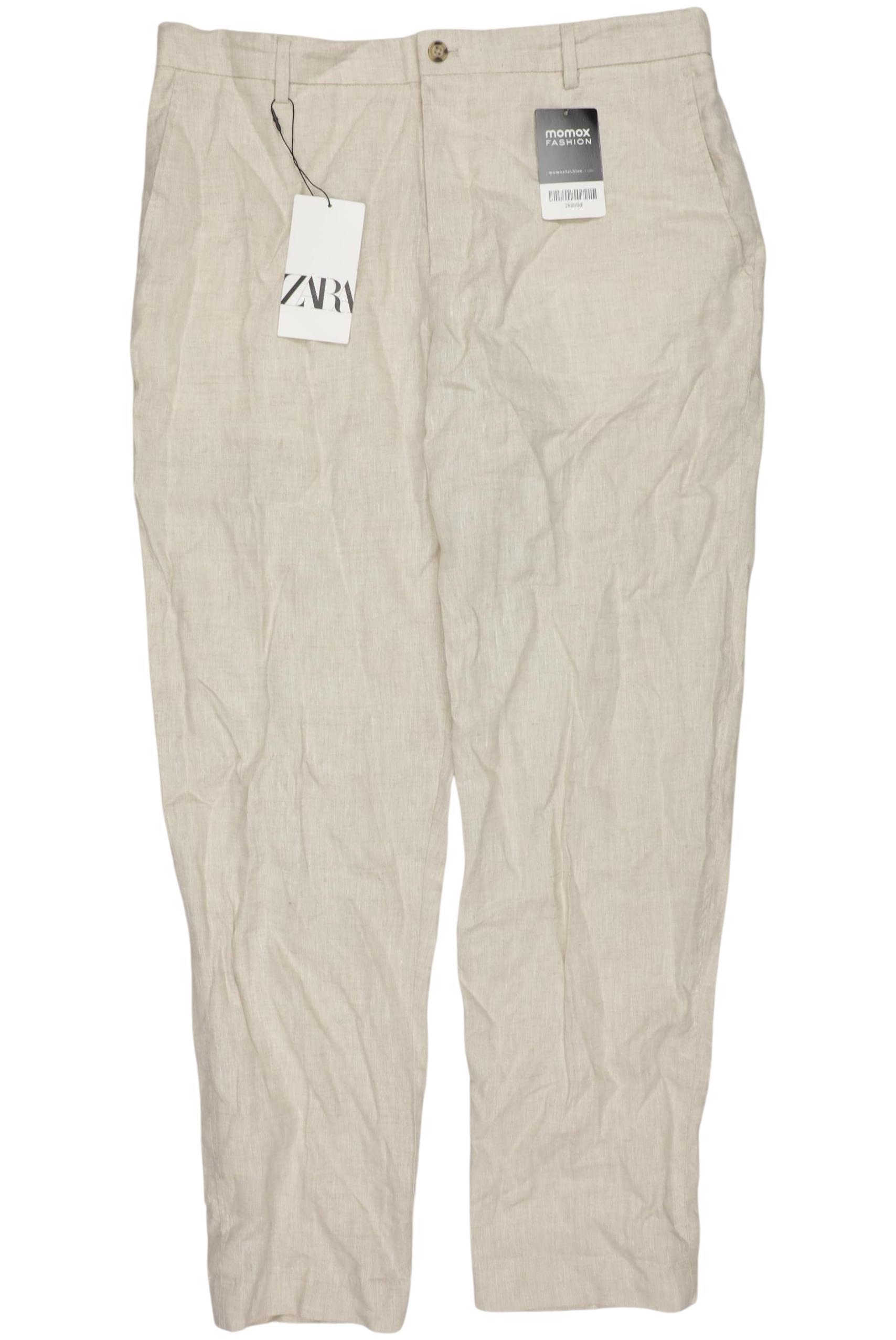 

Zara Damen Stoffhose, beige, Gr. 0