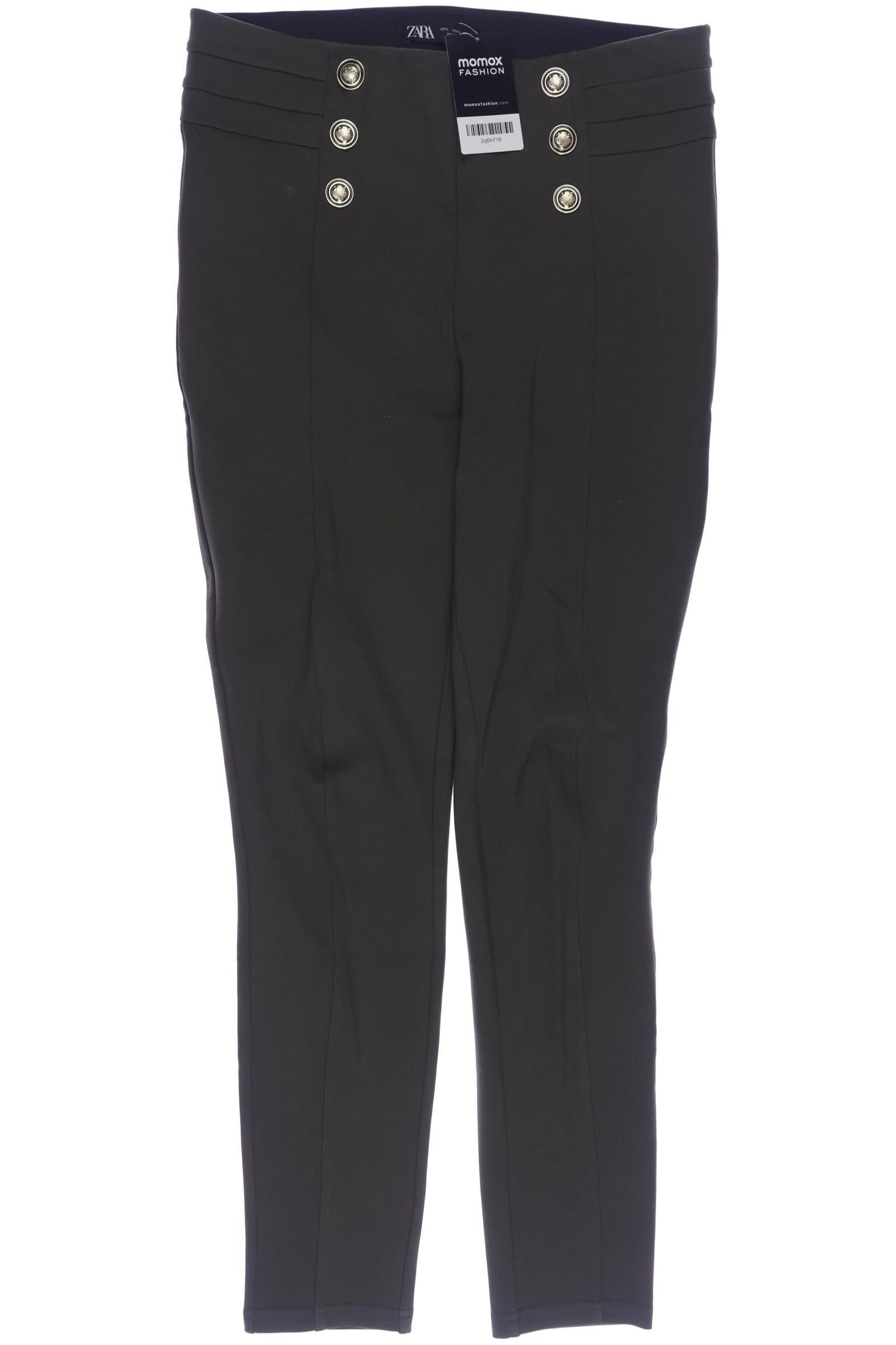 

Zara Damen Stoffhose, grün, Gr. 0