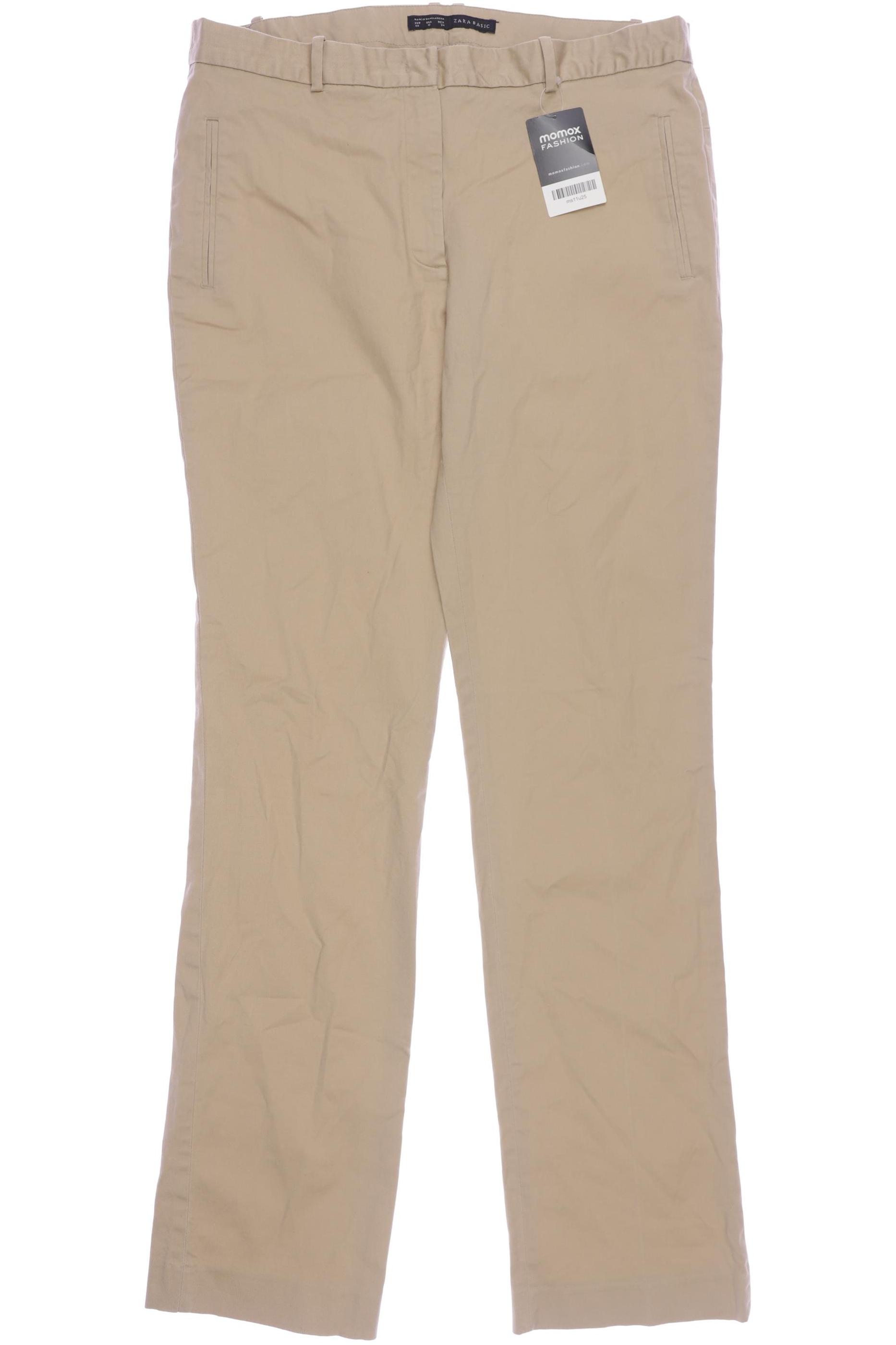 

Zara Damen Stoffhose, beige, Gr. 44