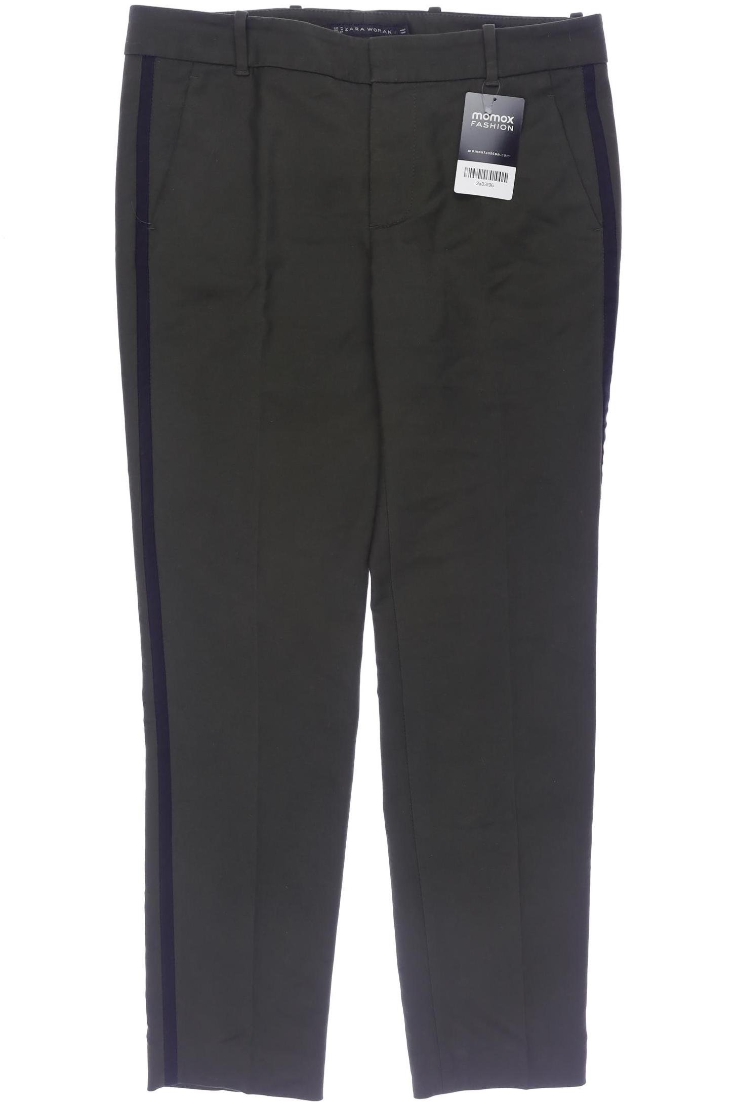 

Zara Damen Stoffhose, grün, Gr. 0