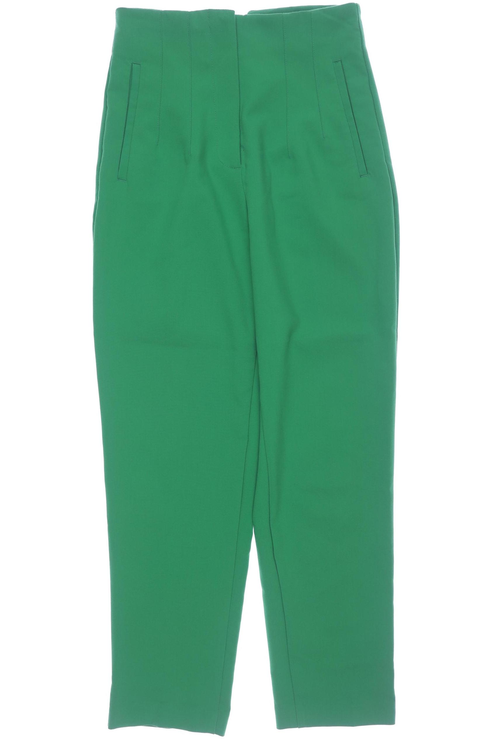 

Zara Damen Stoffhose, grün, Gr. 0