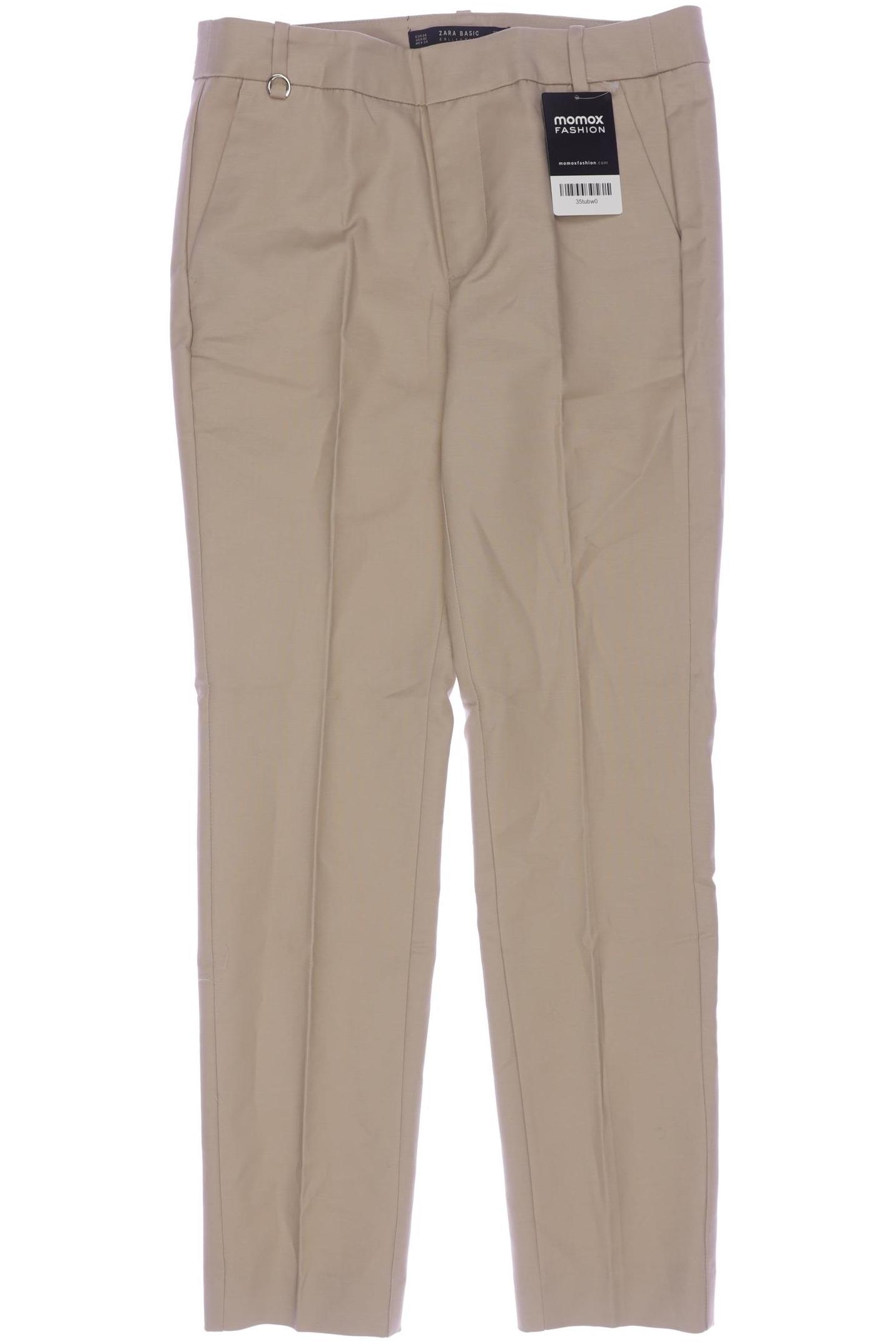 

Zara Damen Stoffhose, beige, Gr. 34