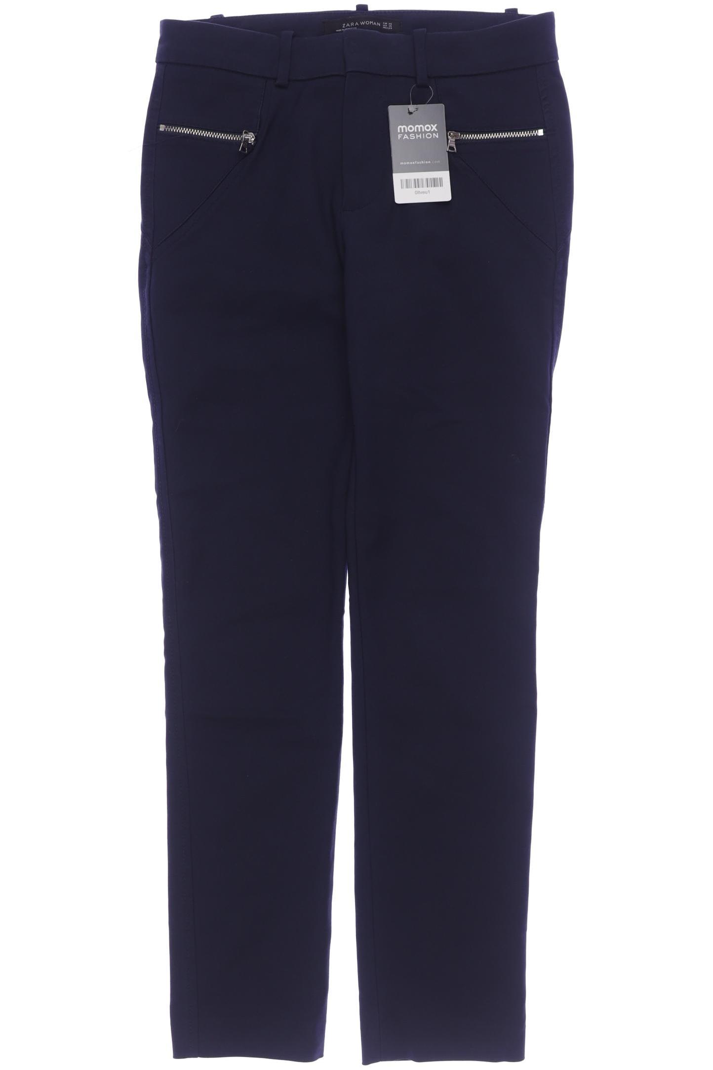 

Zara Damen Stoffhose, blau, Gr. 0