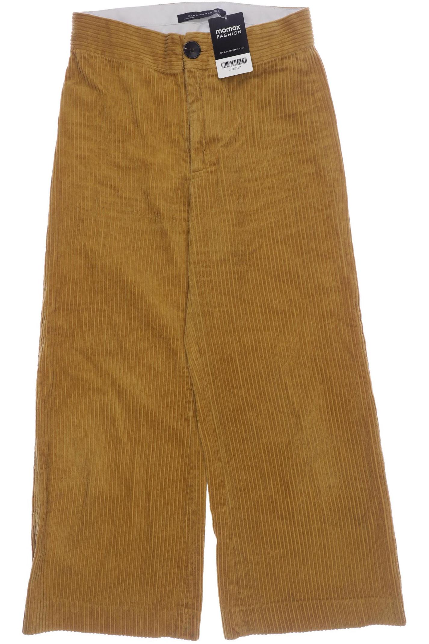 

Zara Damen Stoffhose, gelb, Gr. 0
