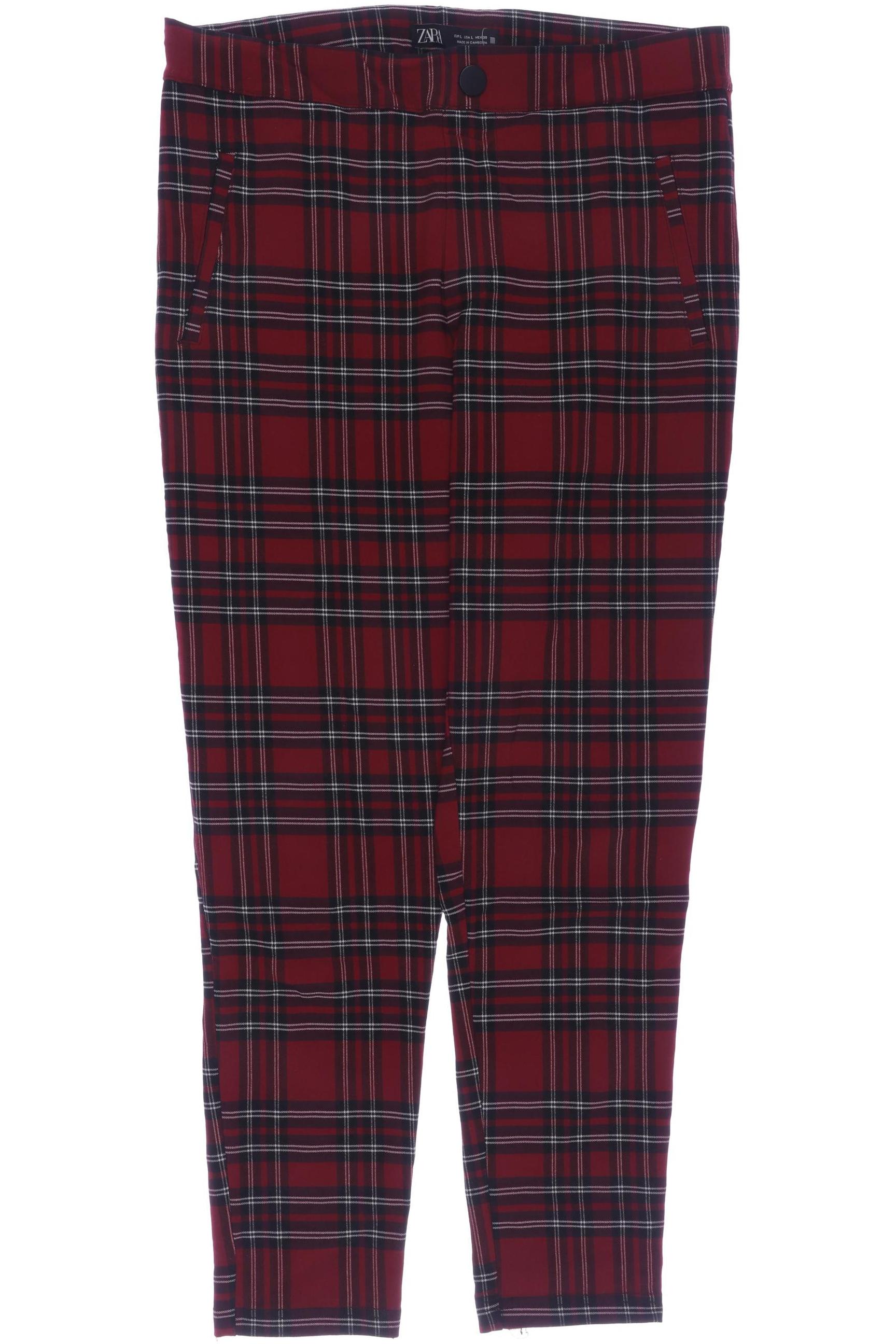 

Zara Damen Stoffhose, rot, Gr. 0