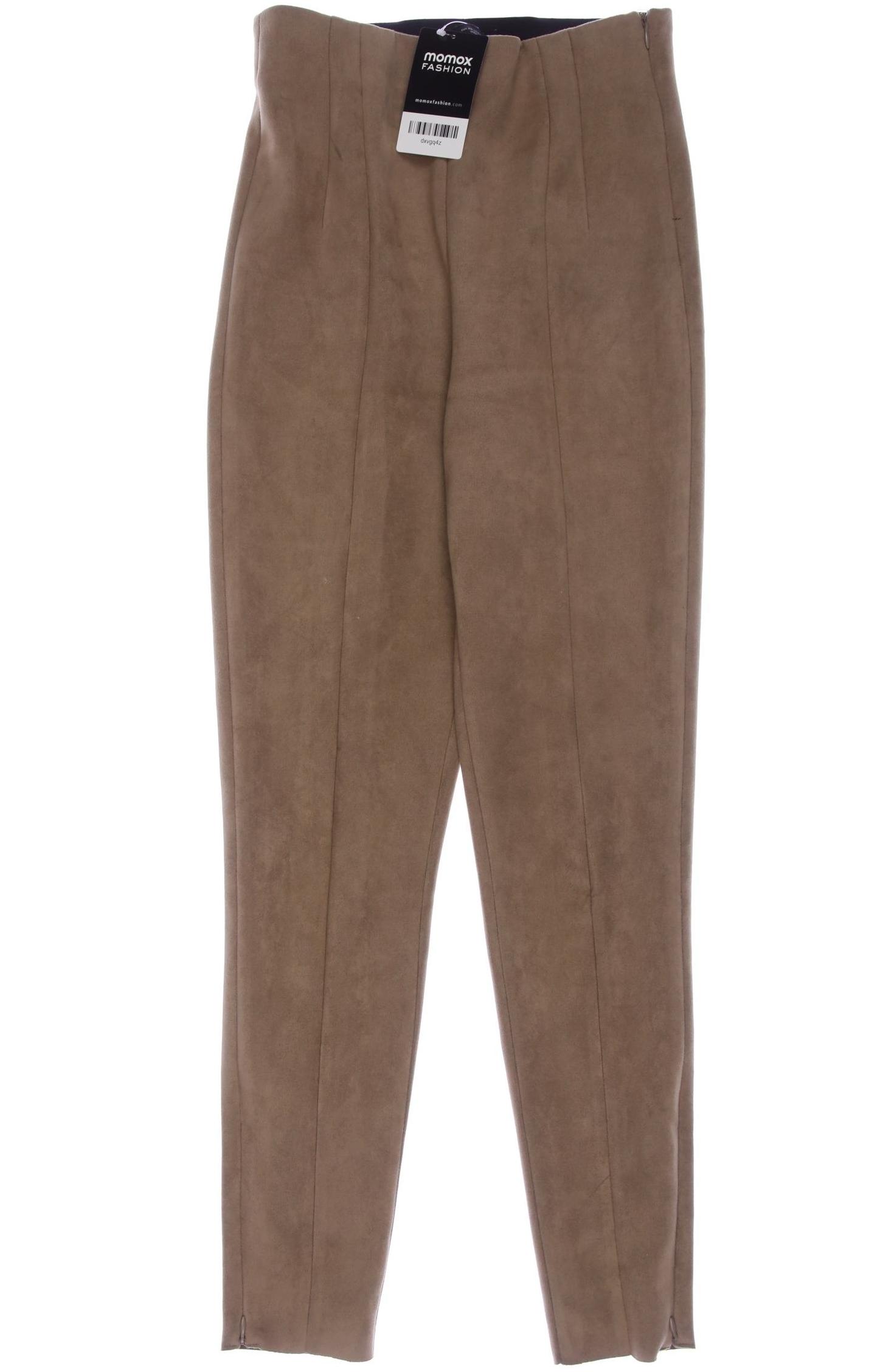 

Zara Damen Stoffhose, beige, Gr. 0
