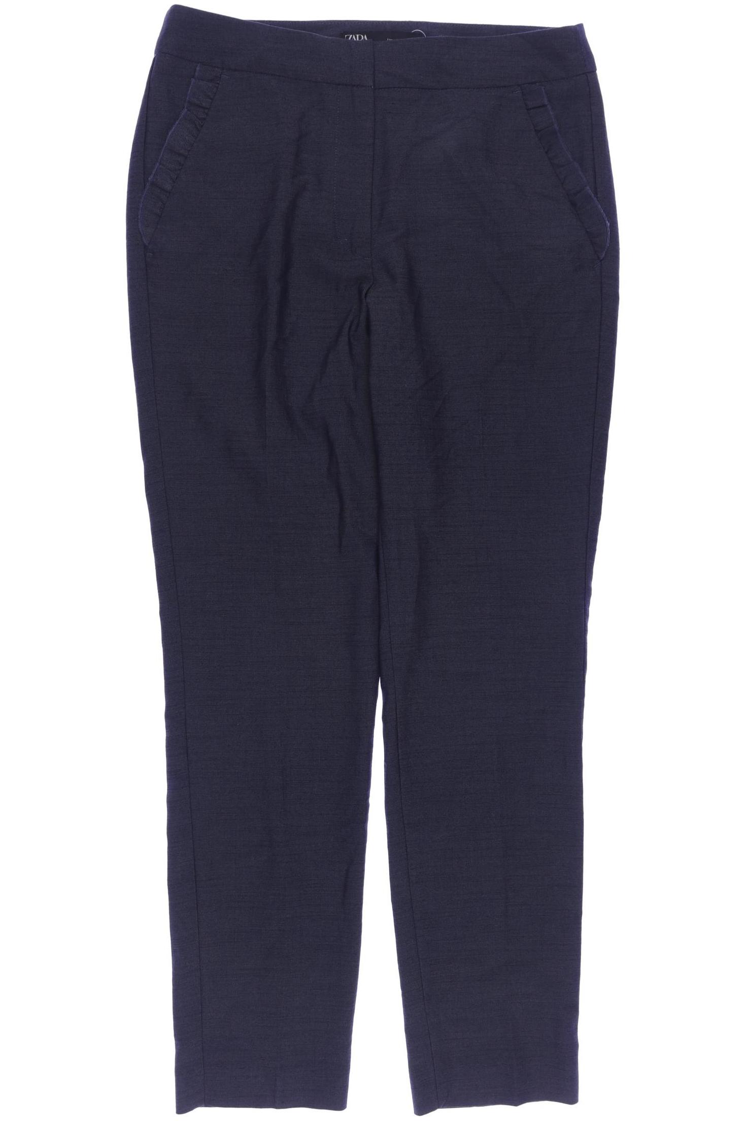 

Zara Damen Stoffhose, blau, Gr. 0