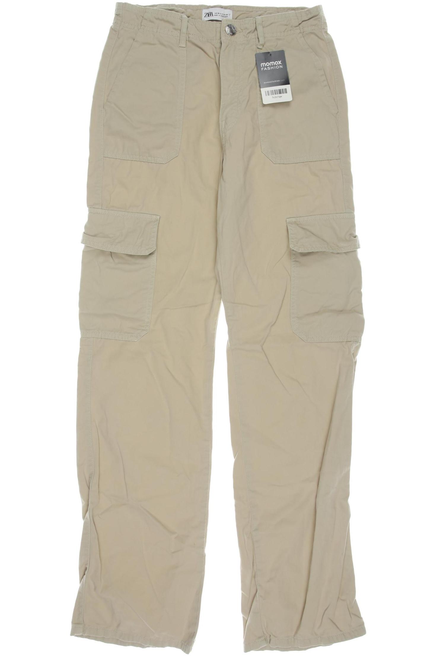 

Zara Damen Stoffhose, beige, Gr. 36