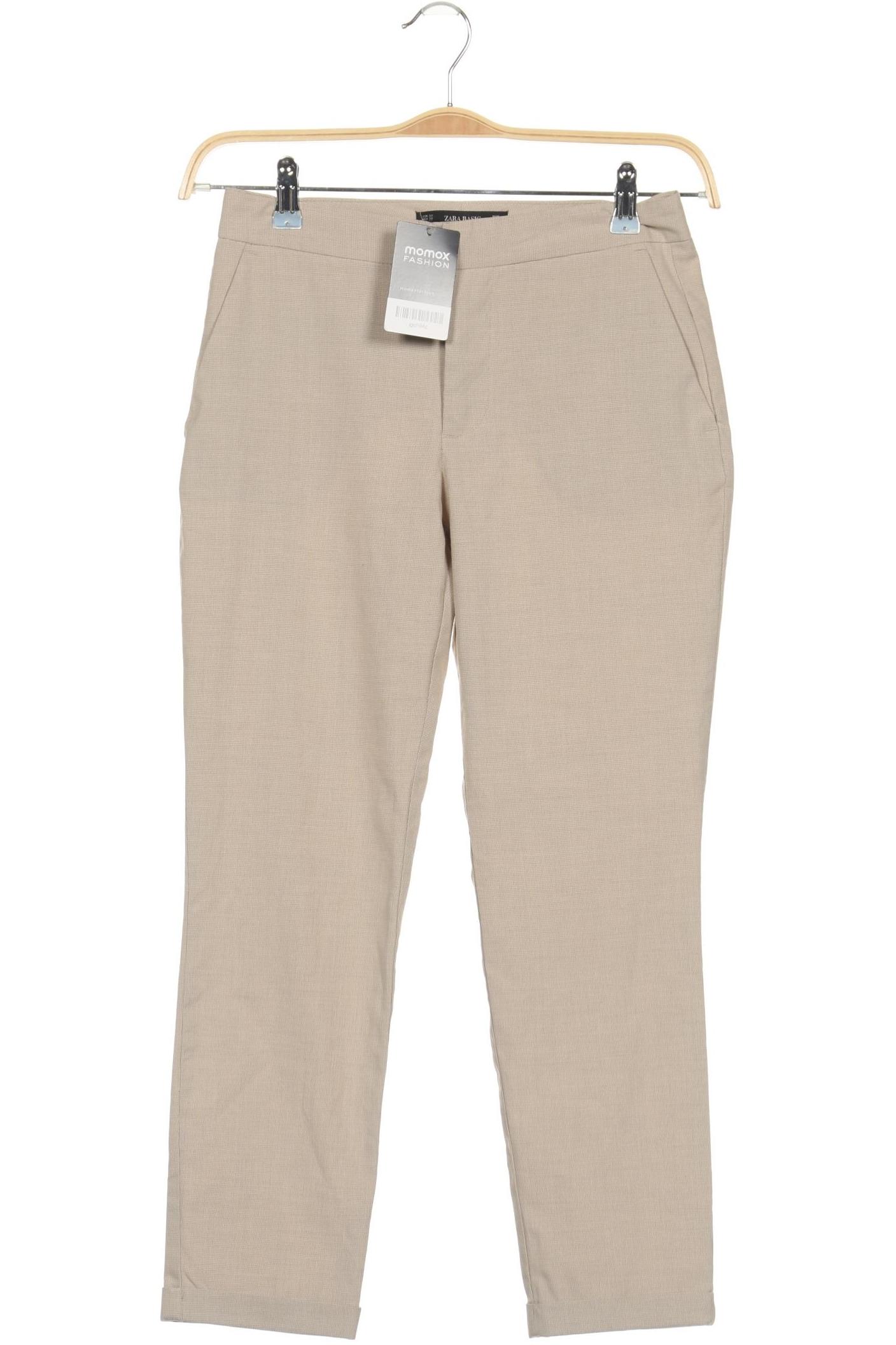 

Zara Damen Stoffhose, beige, Gr. 34