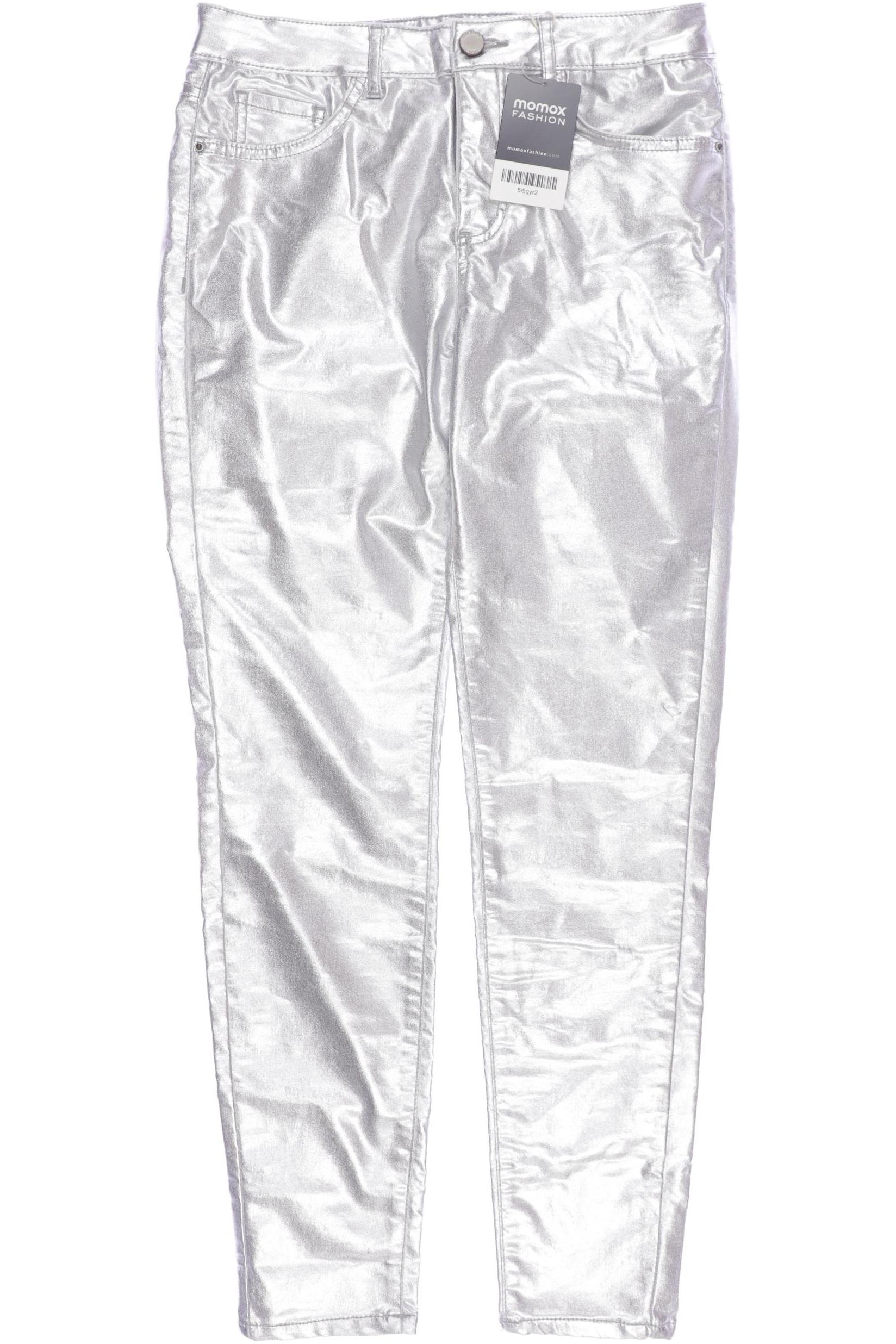 

Zara Damen Stoffhose, silber, Gr. 38