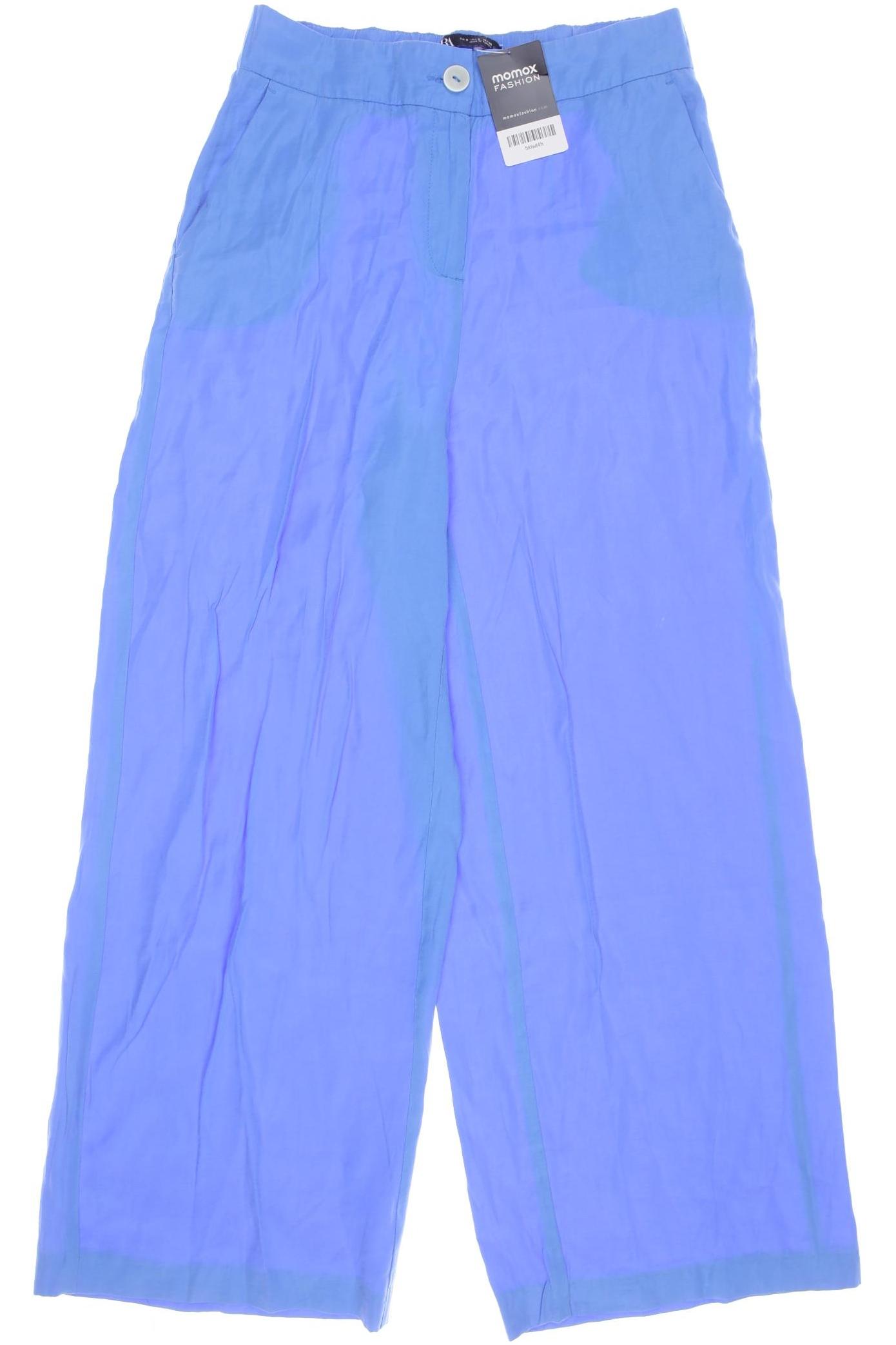 

Zara Damen Stoffhose, blau, Gr. 0