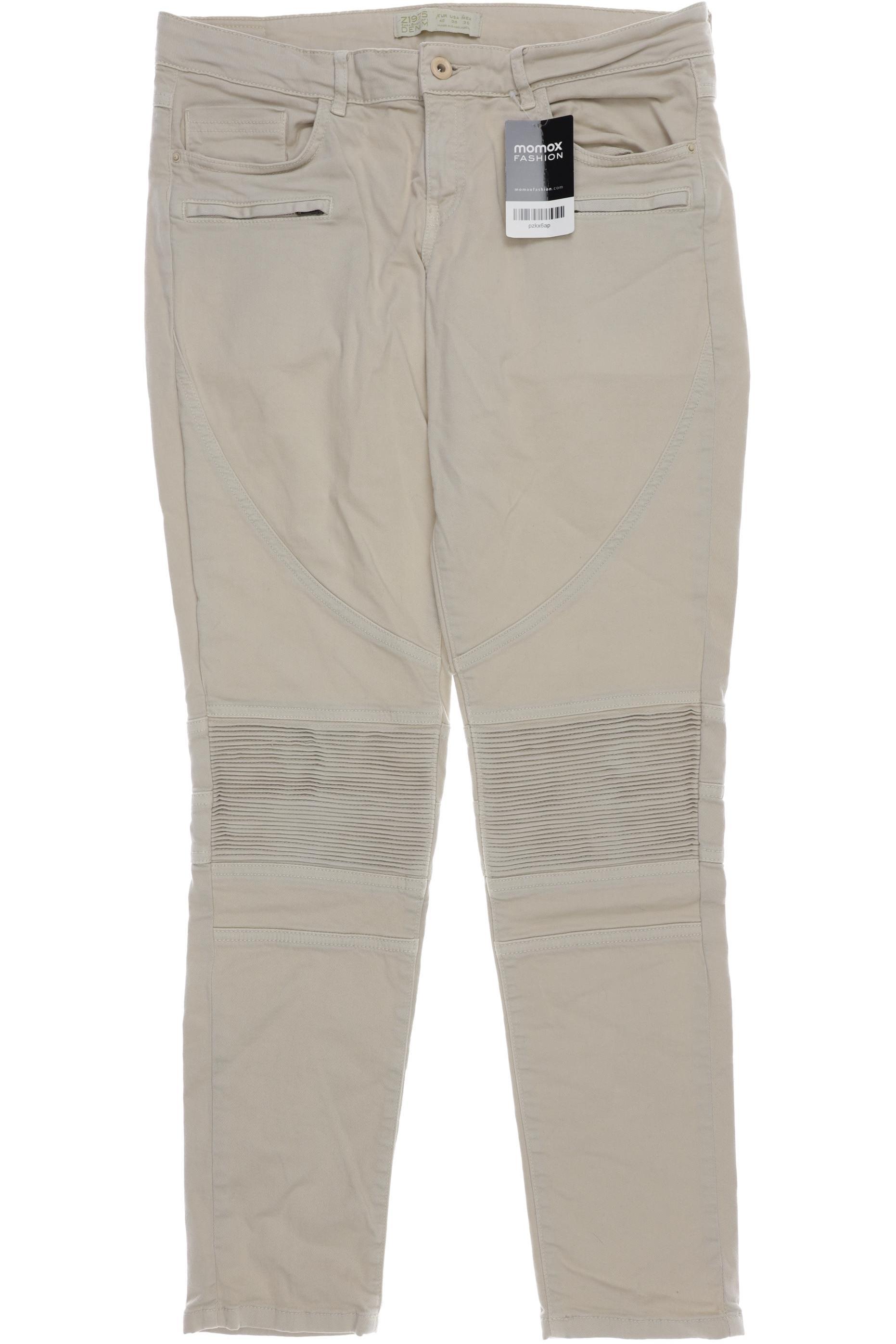 

Zara Damen Stoffhose, beige, Gr. 40