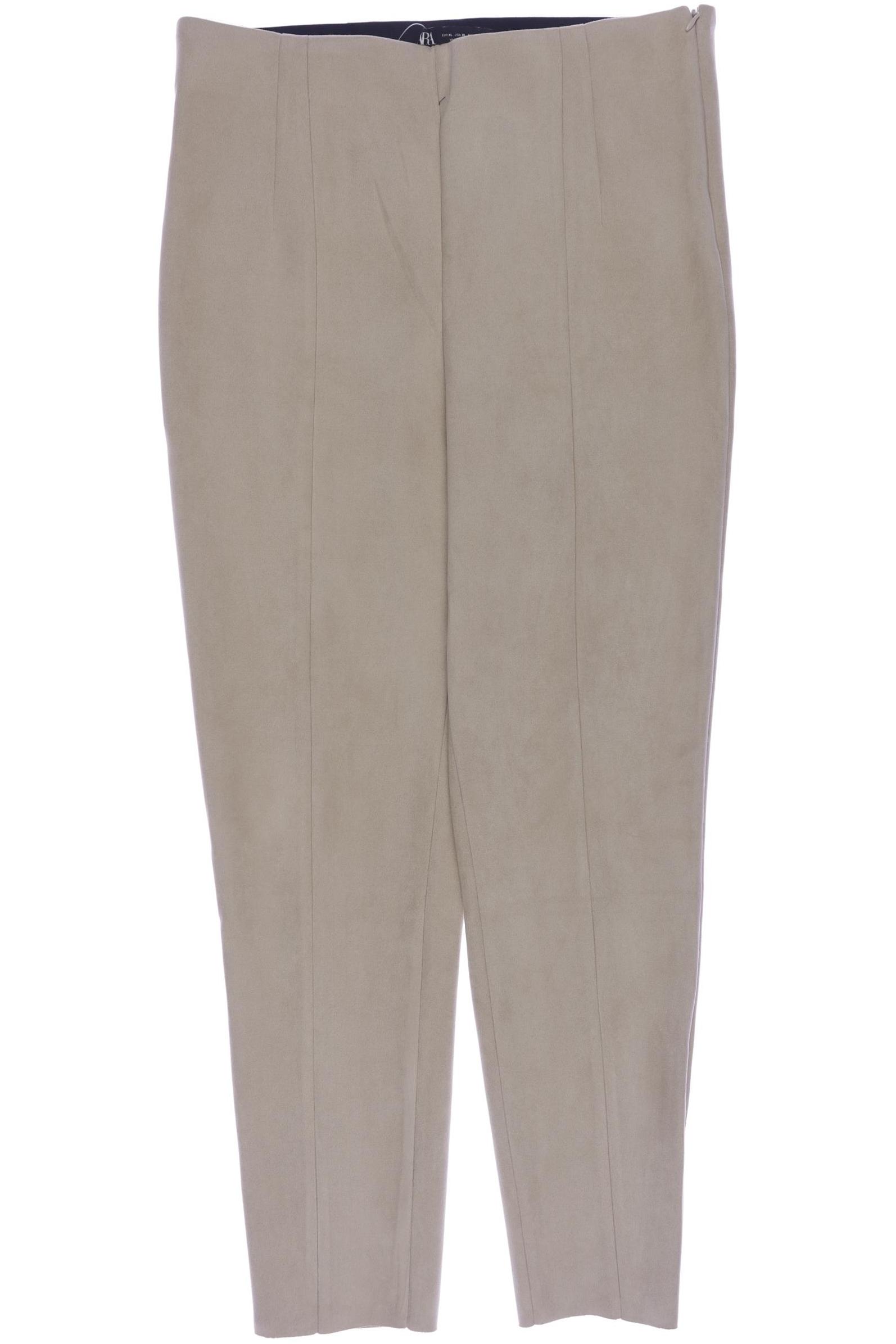 

Zara Damen Stoffhose, beige, Gr. 0