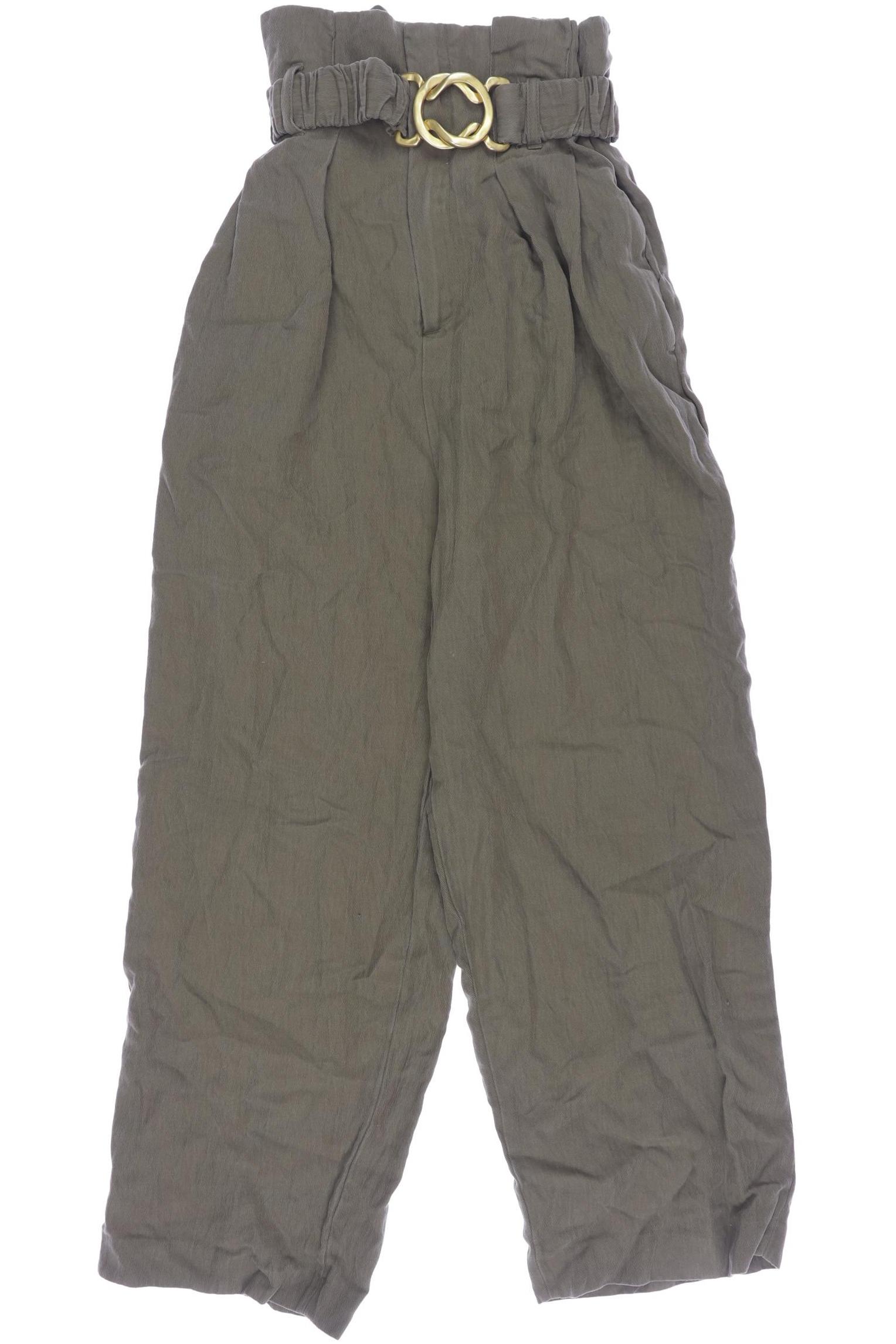 

Zara Damen Stoffhose, grün, Gr. 0