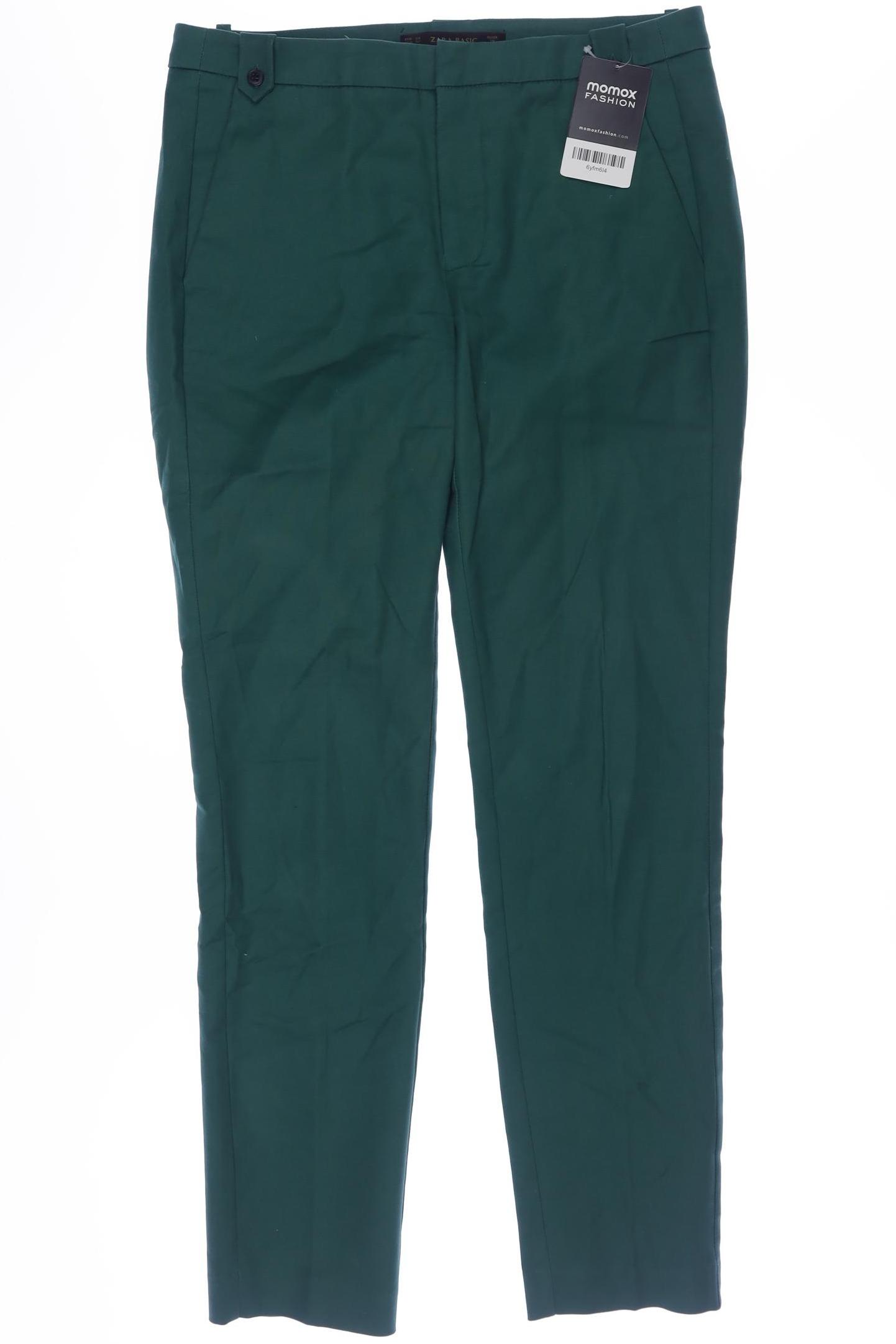 

Zara Damen Stoffhose, grün, Gr. 34