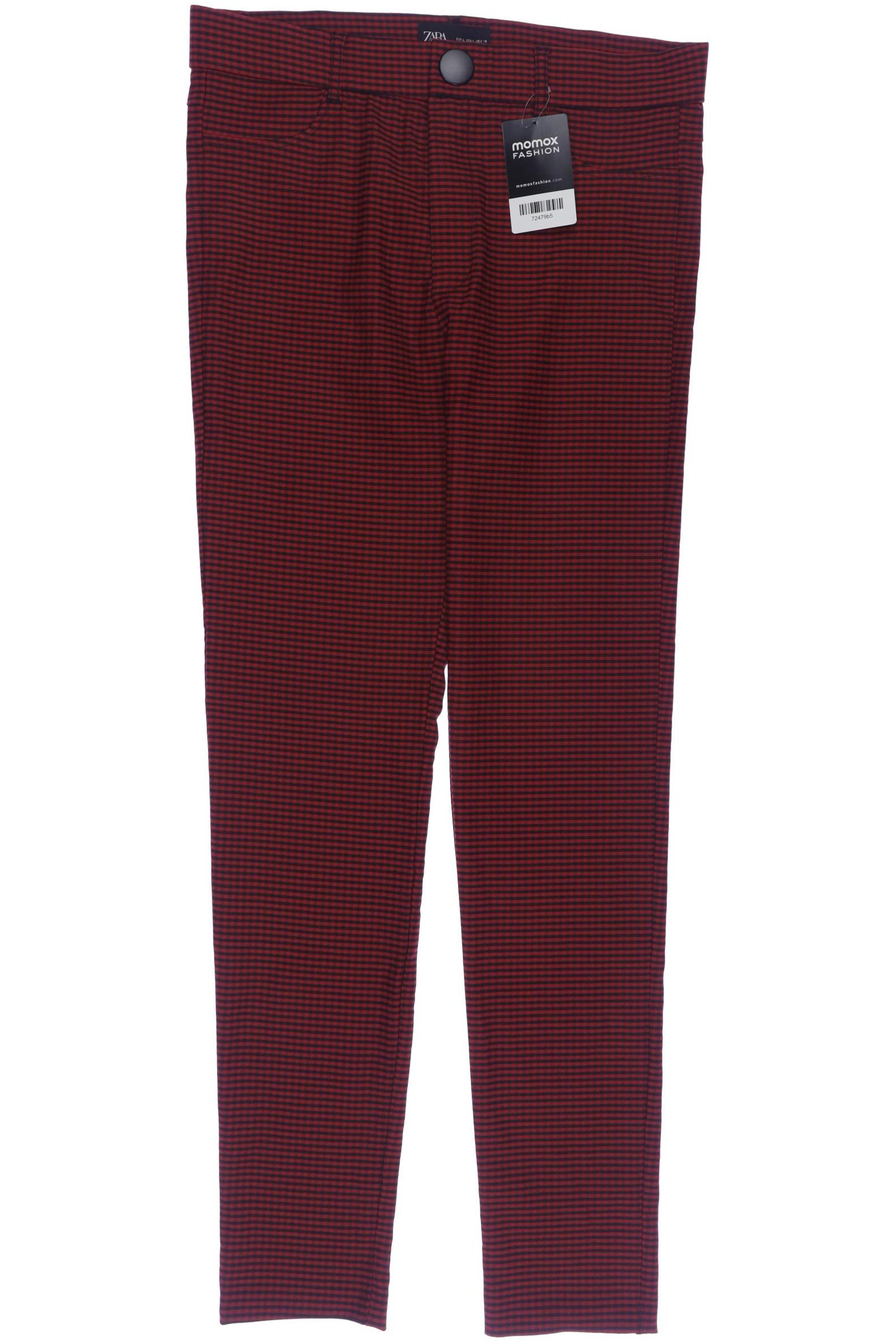 

Zara Damen Stoffhose, rot, Gr. 0