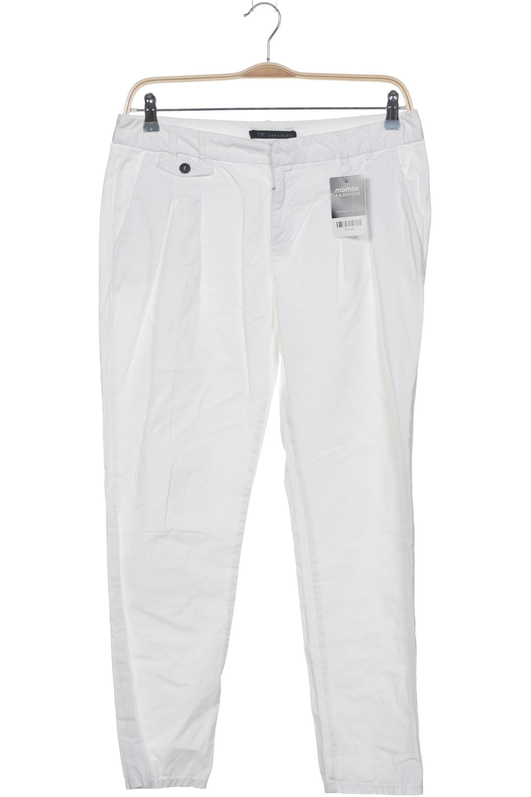 

Zara Damen Stoffhose, weiß, Gr. 0