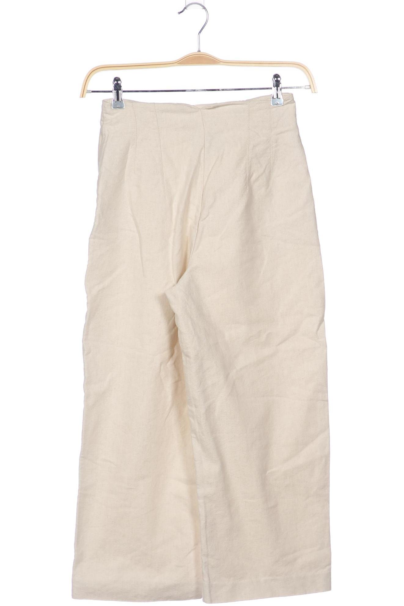 

Zara Damen Stoffhose, beige, Gr. 0