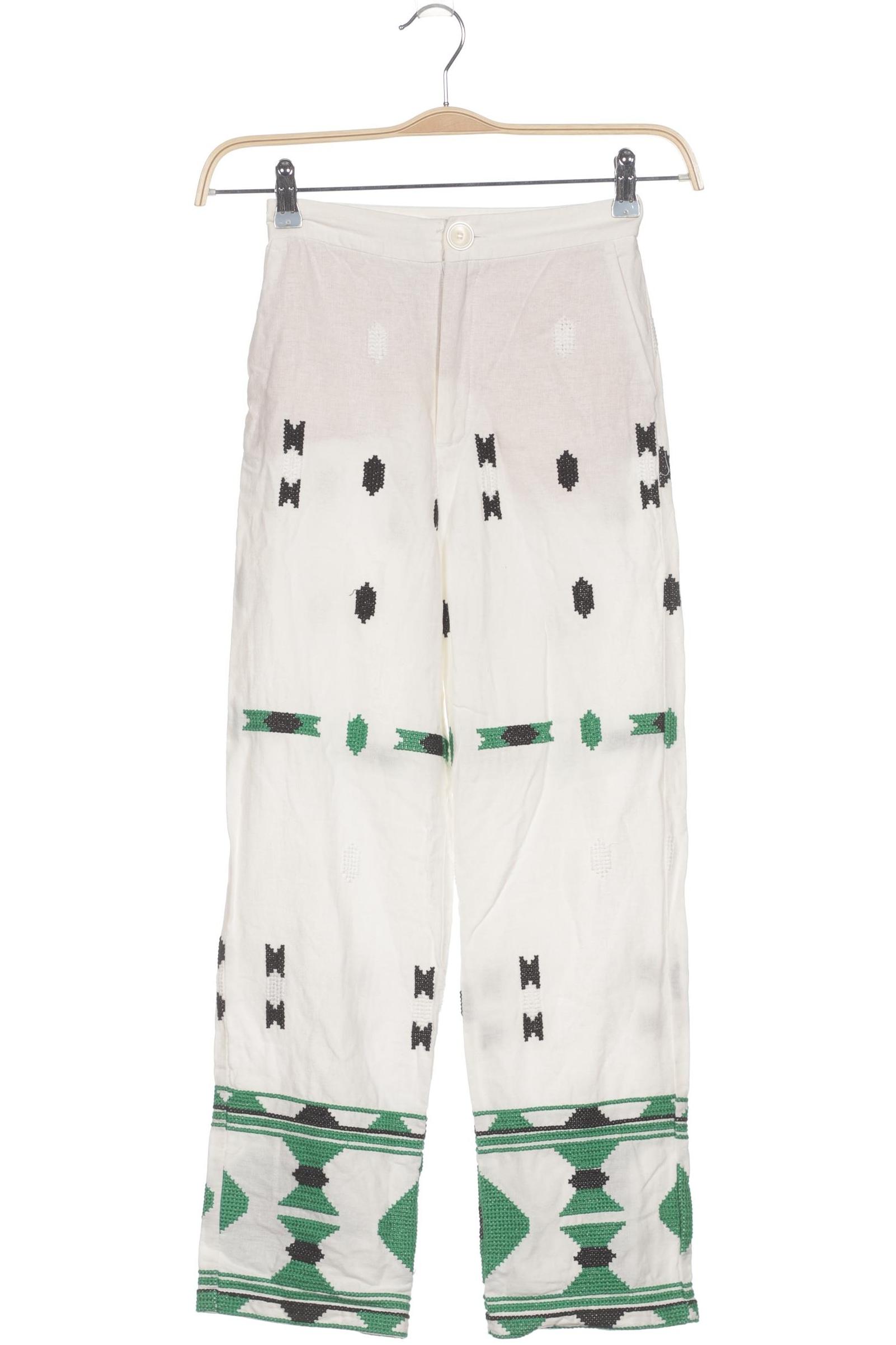 

Zara Damen Stoffhose, cremeweiß, Gr. 0