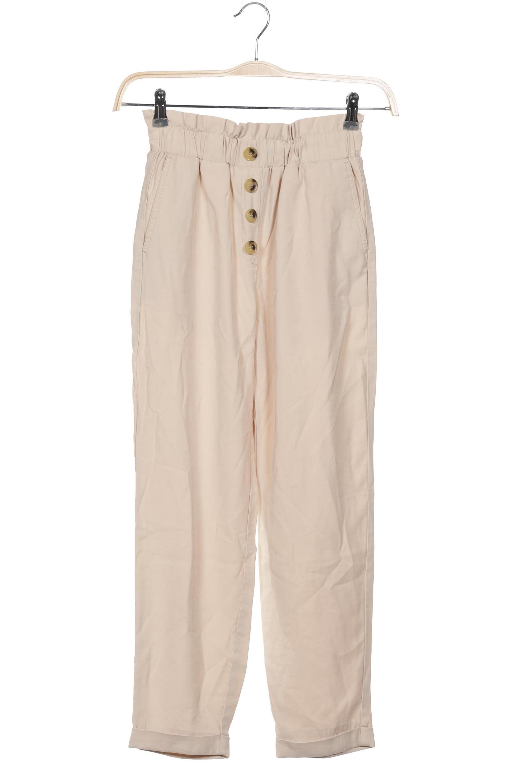 

Zara Damen Stoffhose, beige, Gr. 0