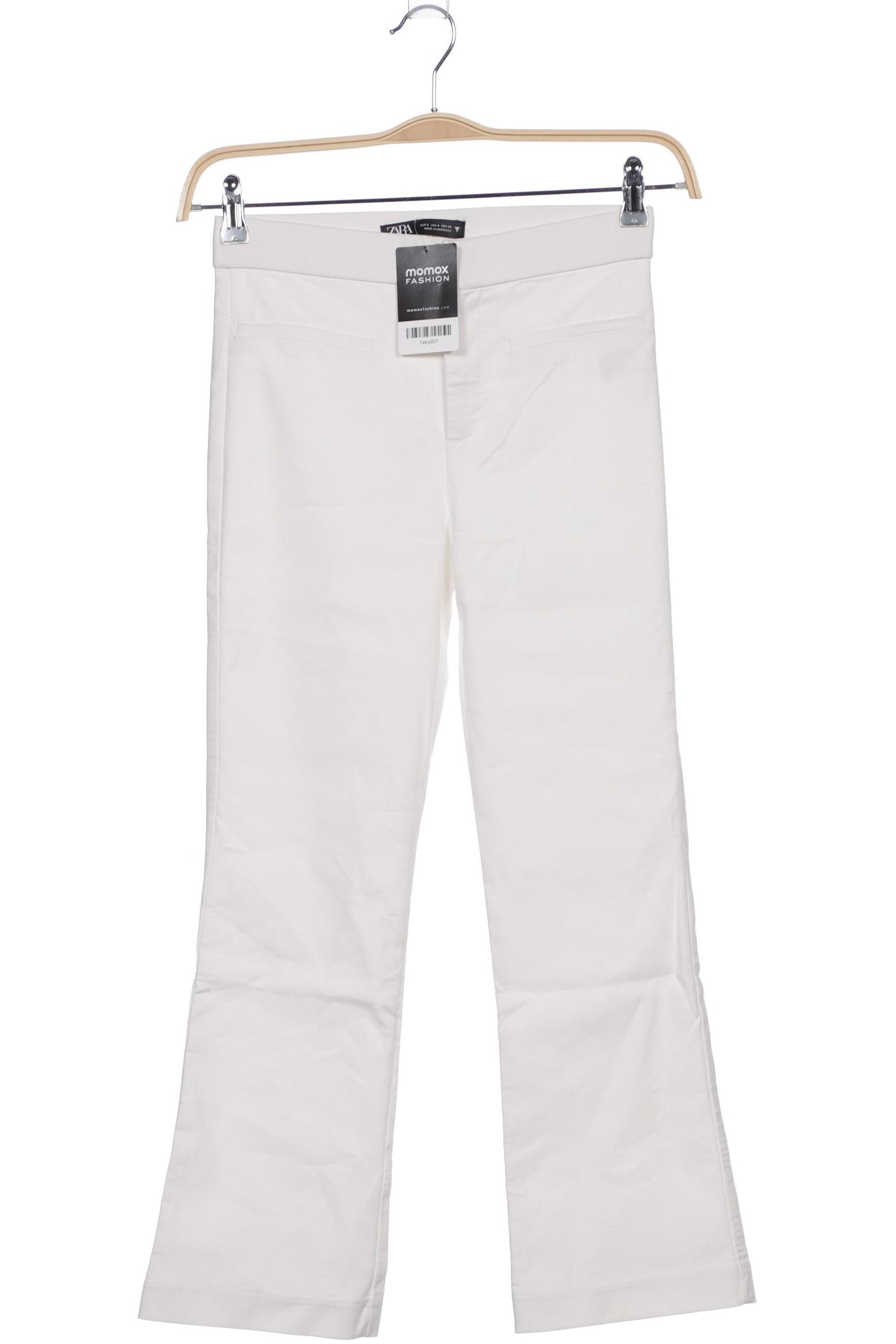 

Zara Damen Stoffhose, weiß, Gr. 0