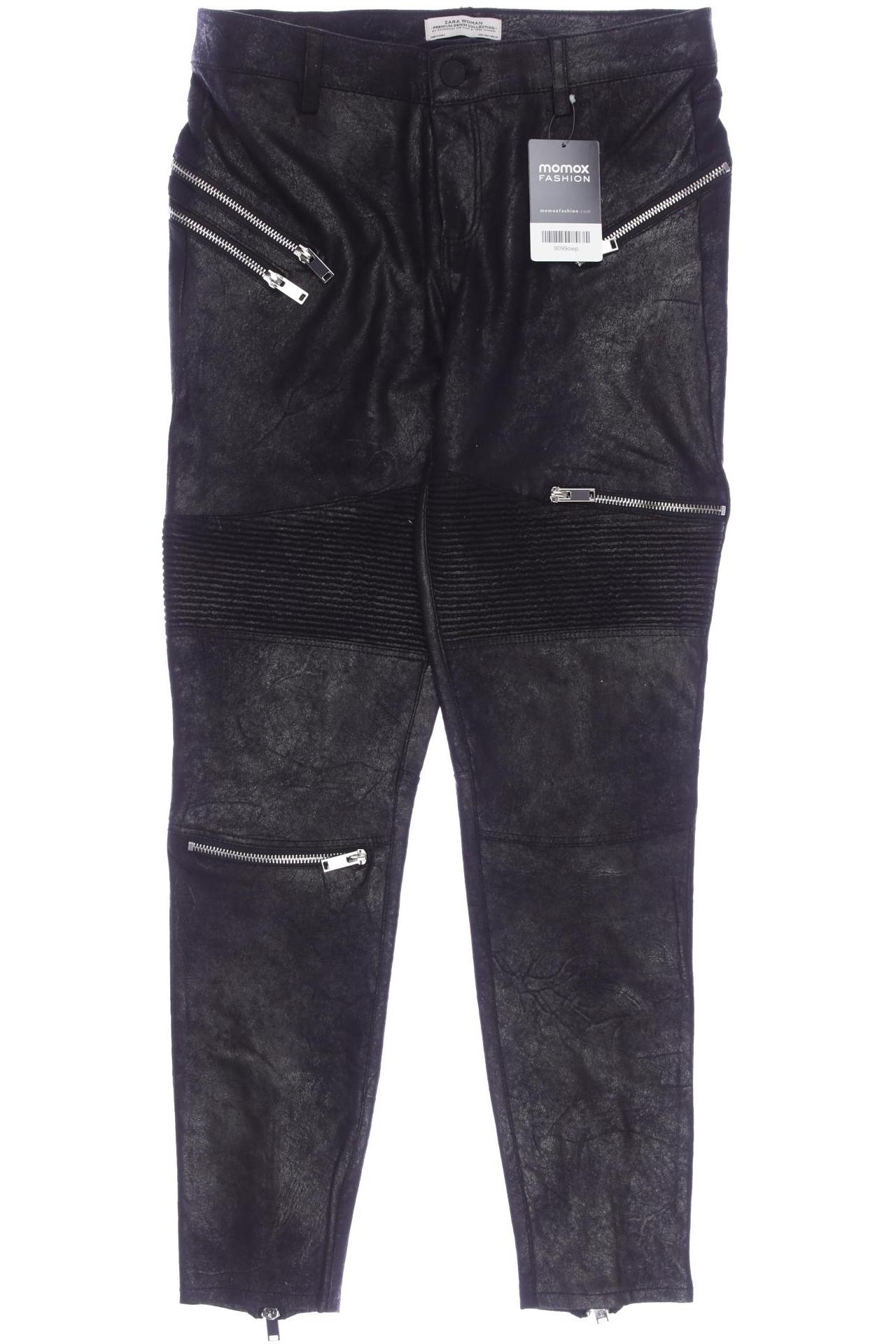 Thumbnail - Zara Damen Stoffhose, schwarz, Gr. 0