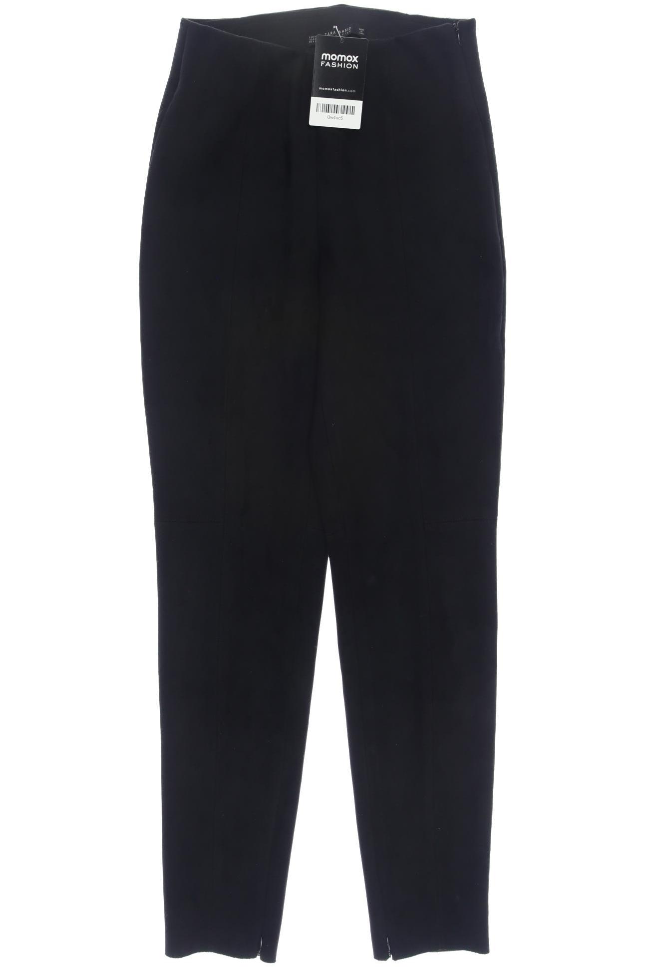Thumbnail - Zara Damen Stoffhose, schwarz, Gr. 0