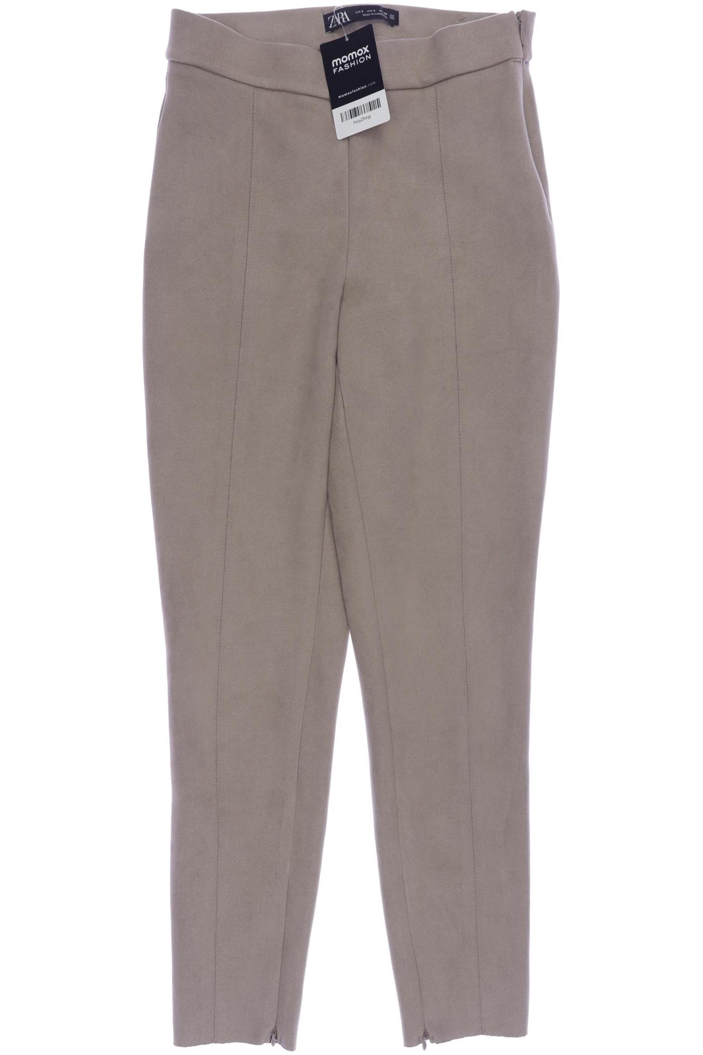 

Zara Damen Stoffhose, beige, Gr. 0