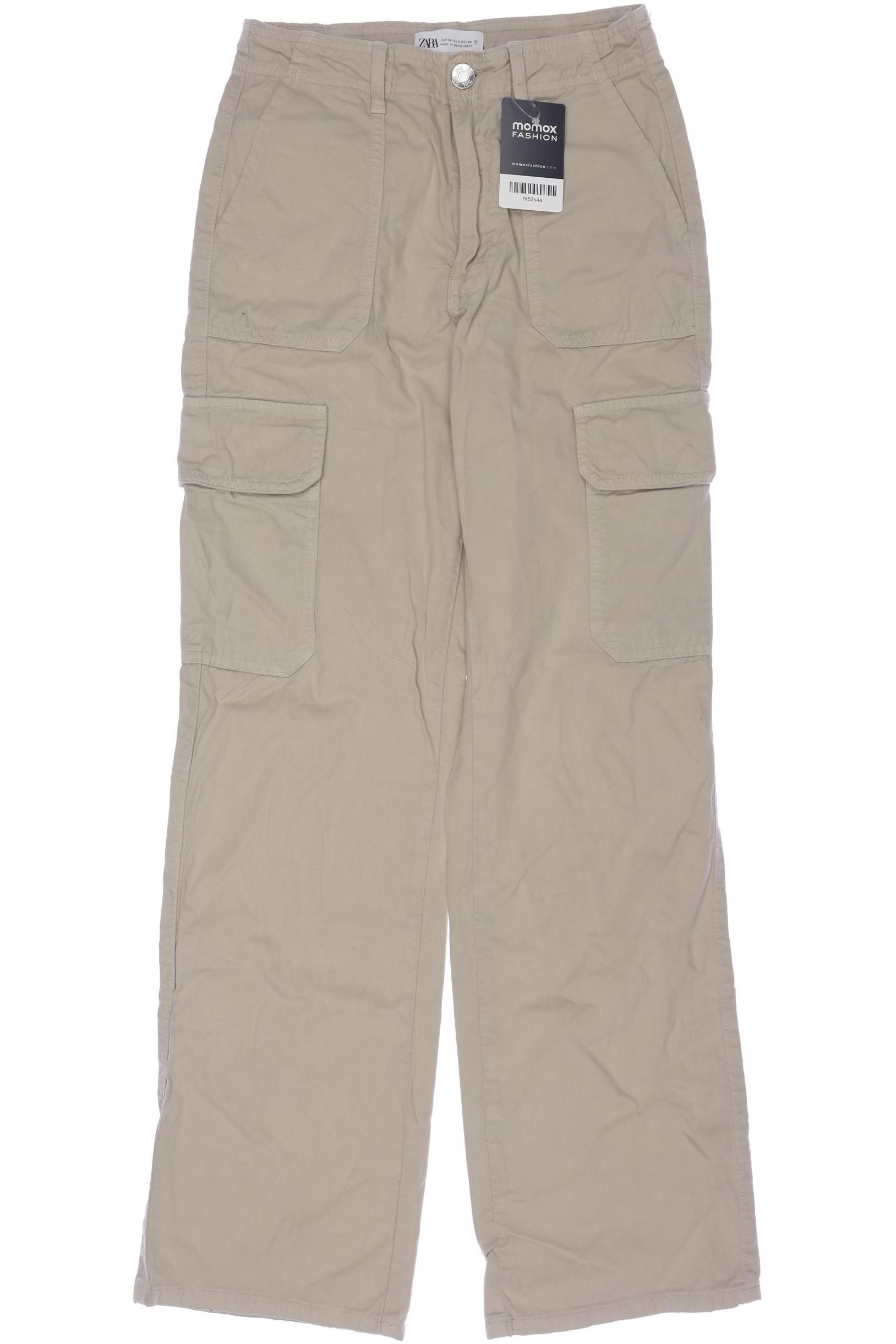 

Zara Damen Stoffhose, beige, Gr. 34