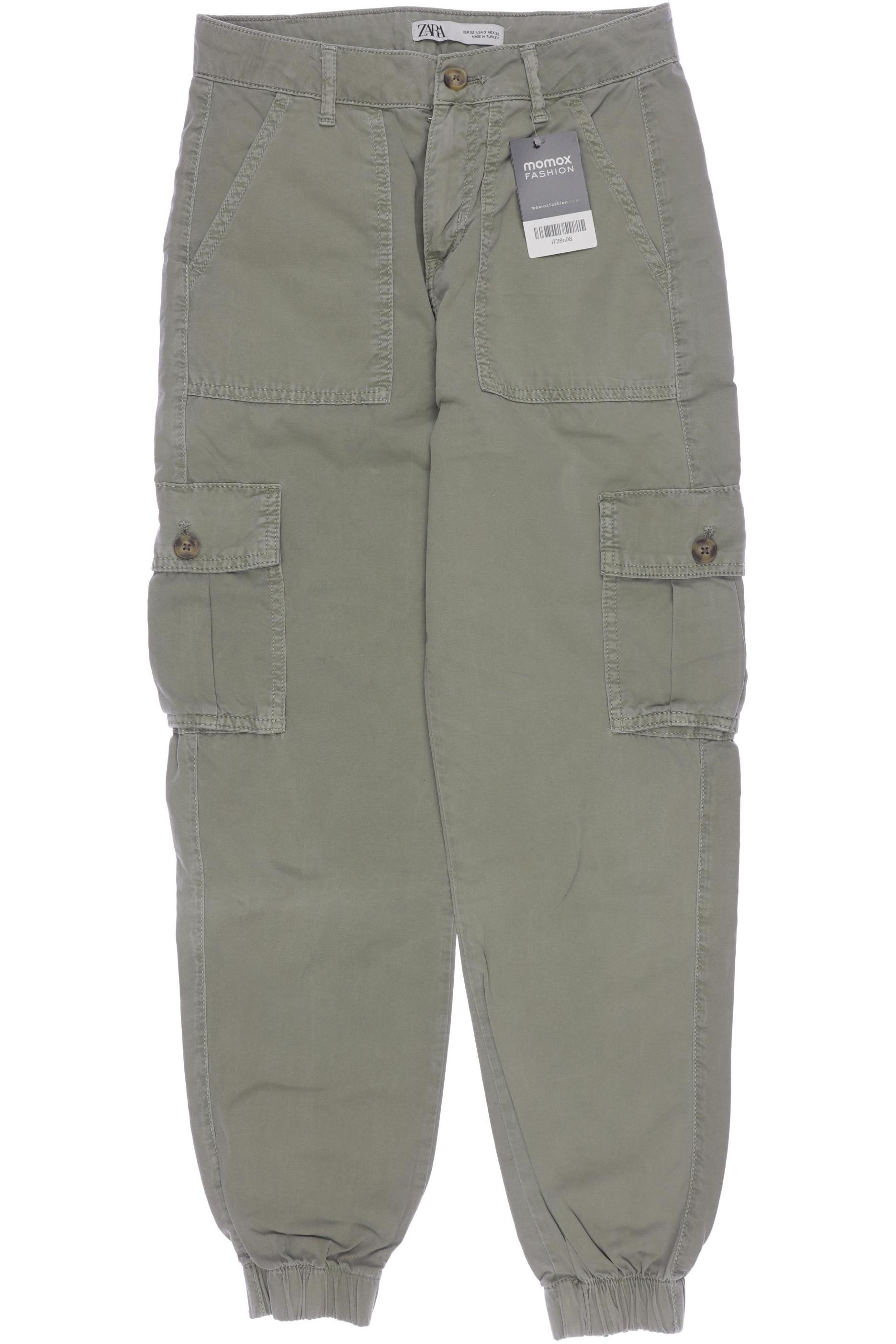 

Zara Damen Stoffhose, grün, Gr. 32
