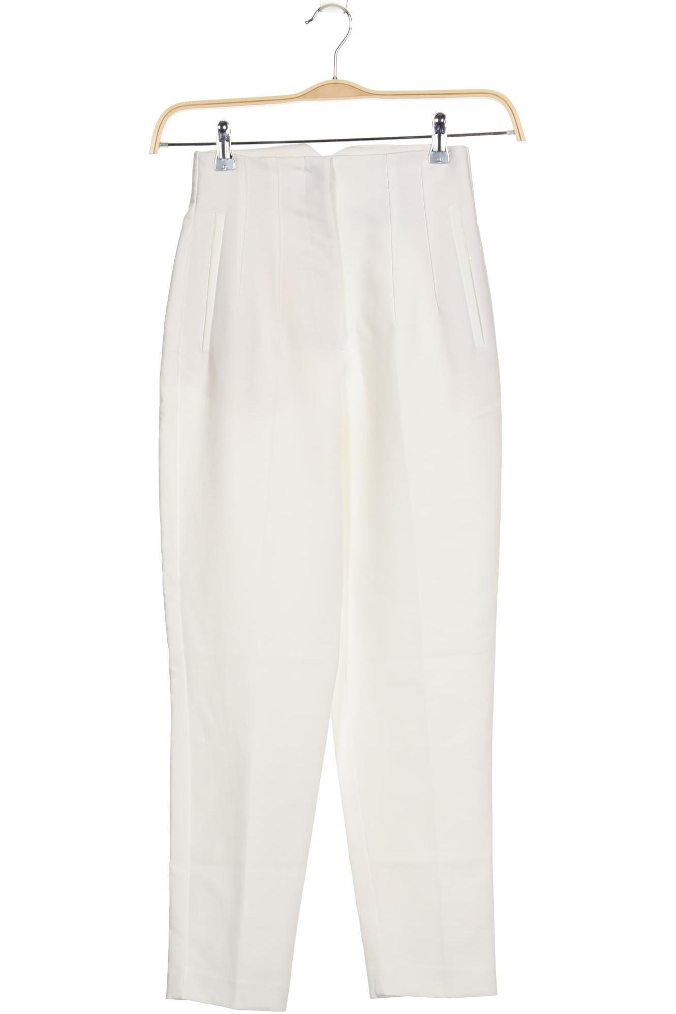

Zara Damen Stoffhose, weiß, Gr. 0