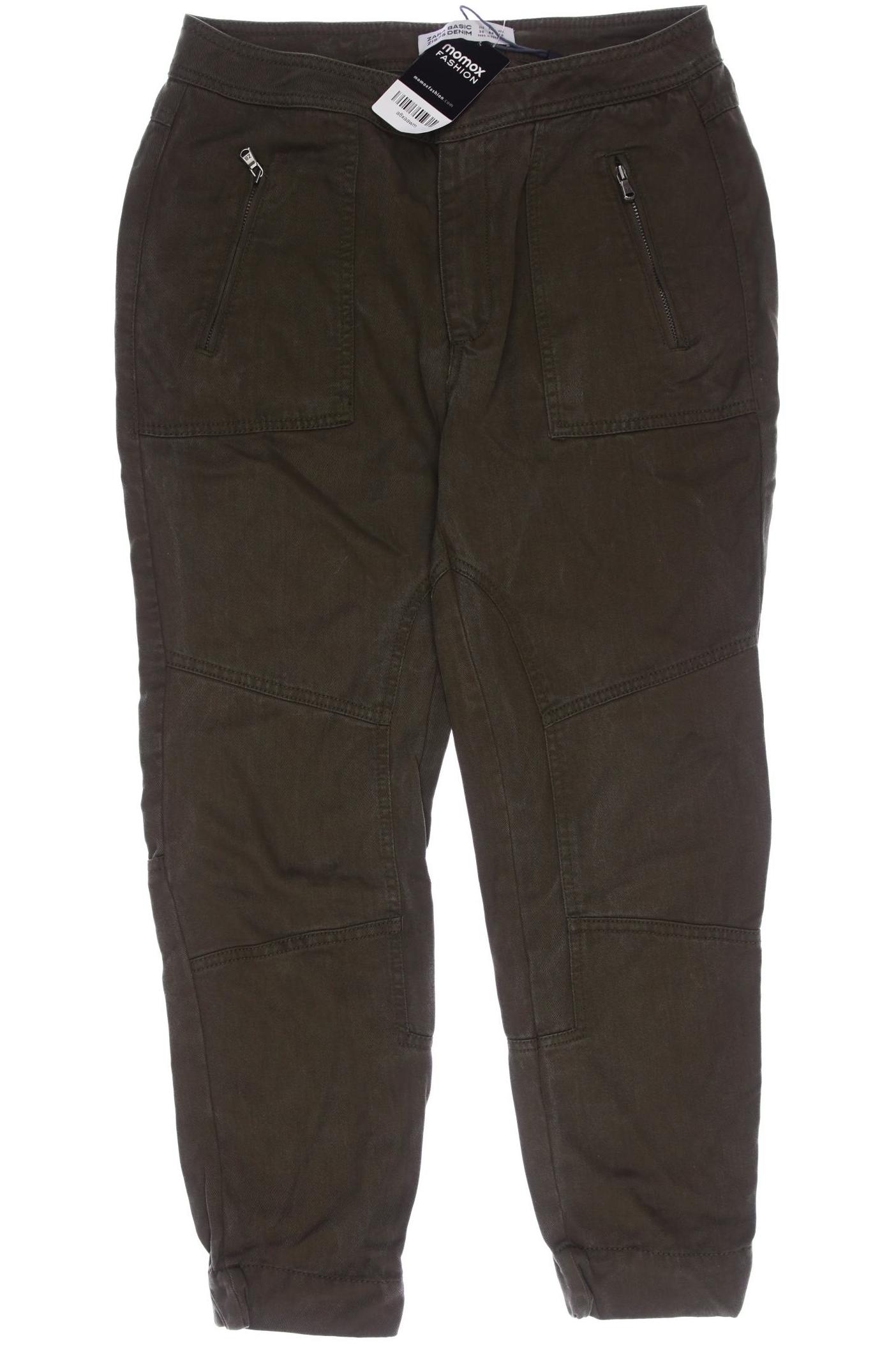 

Zara Damen Stoffhose, grün, Gr. 36