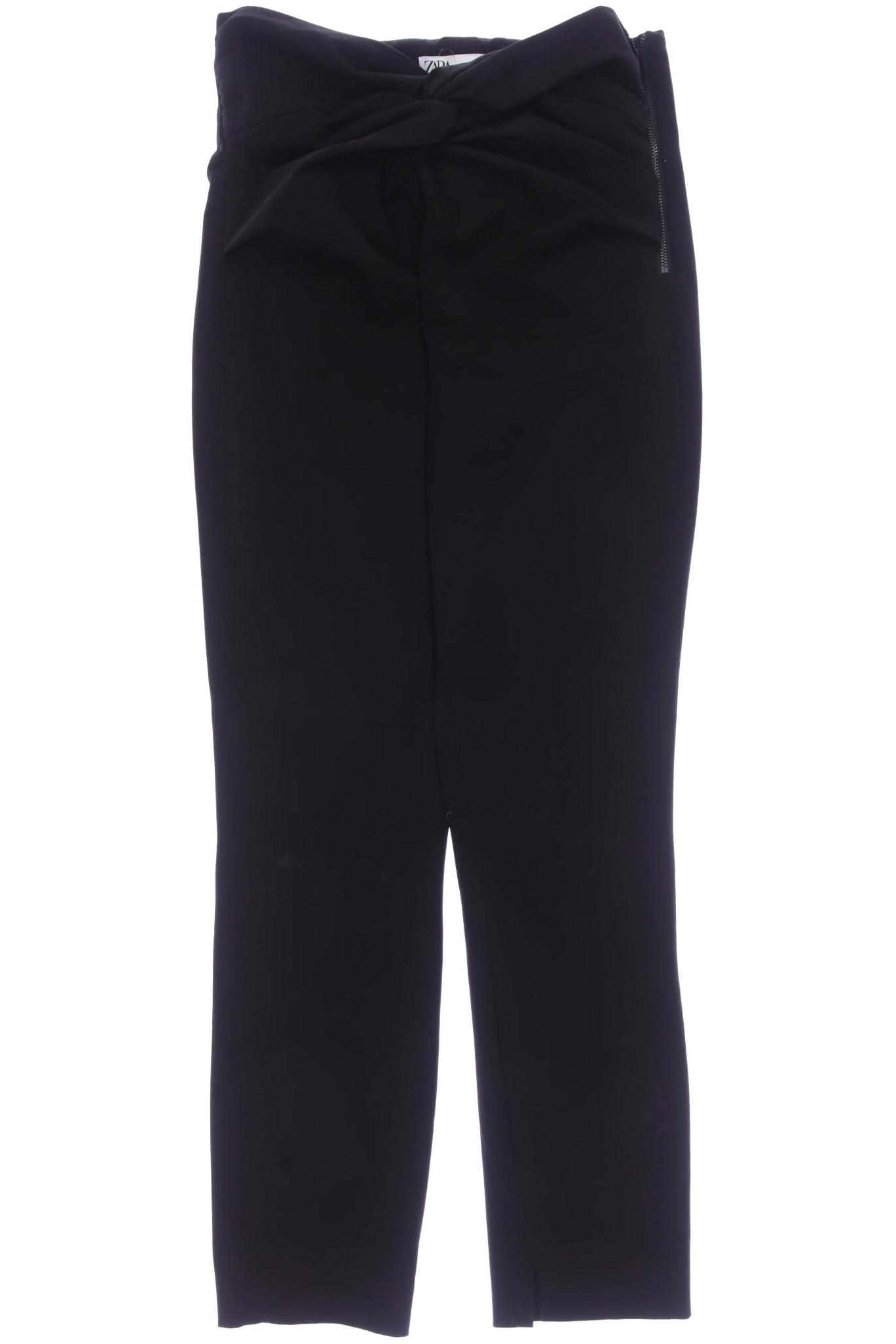 Thumbnail - Zara Damen Stoffhose, schwarz, Gr. 0