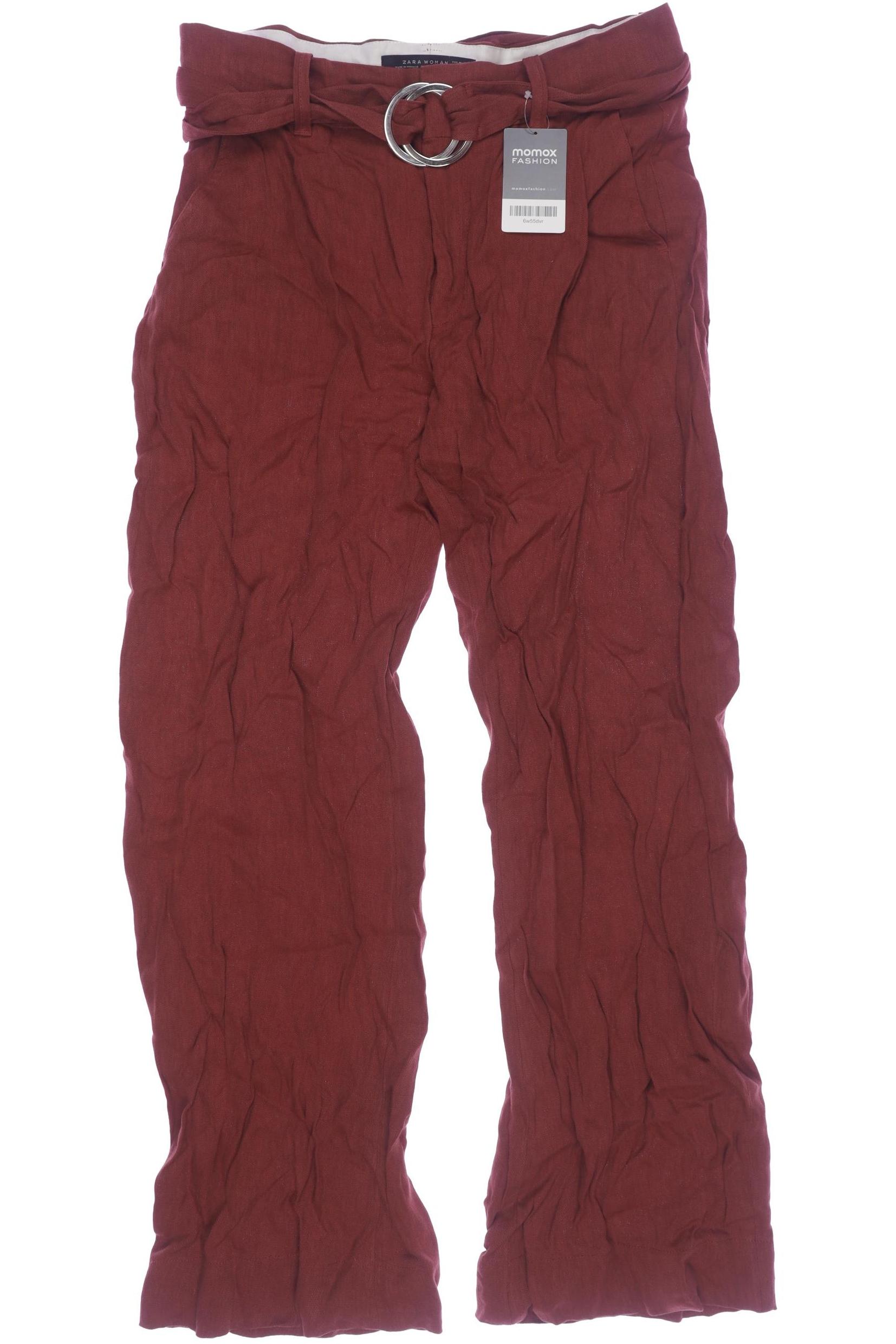 

Zara Damen Stoffhose, rot, Gr. 0