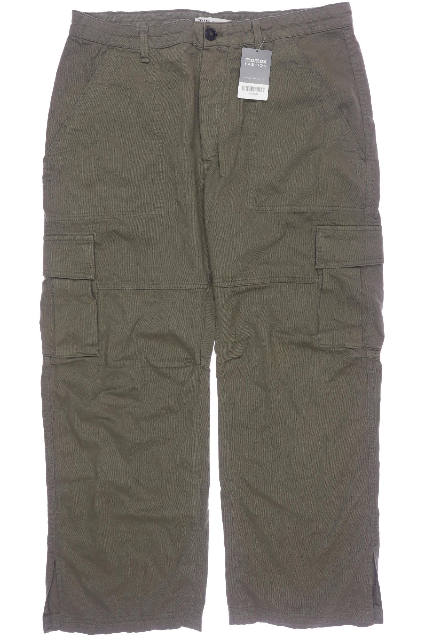 

Zara Damen Stoffhose, grün, Gr. 0