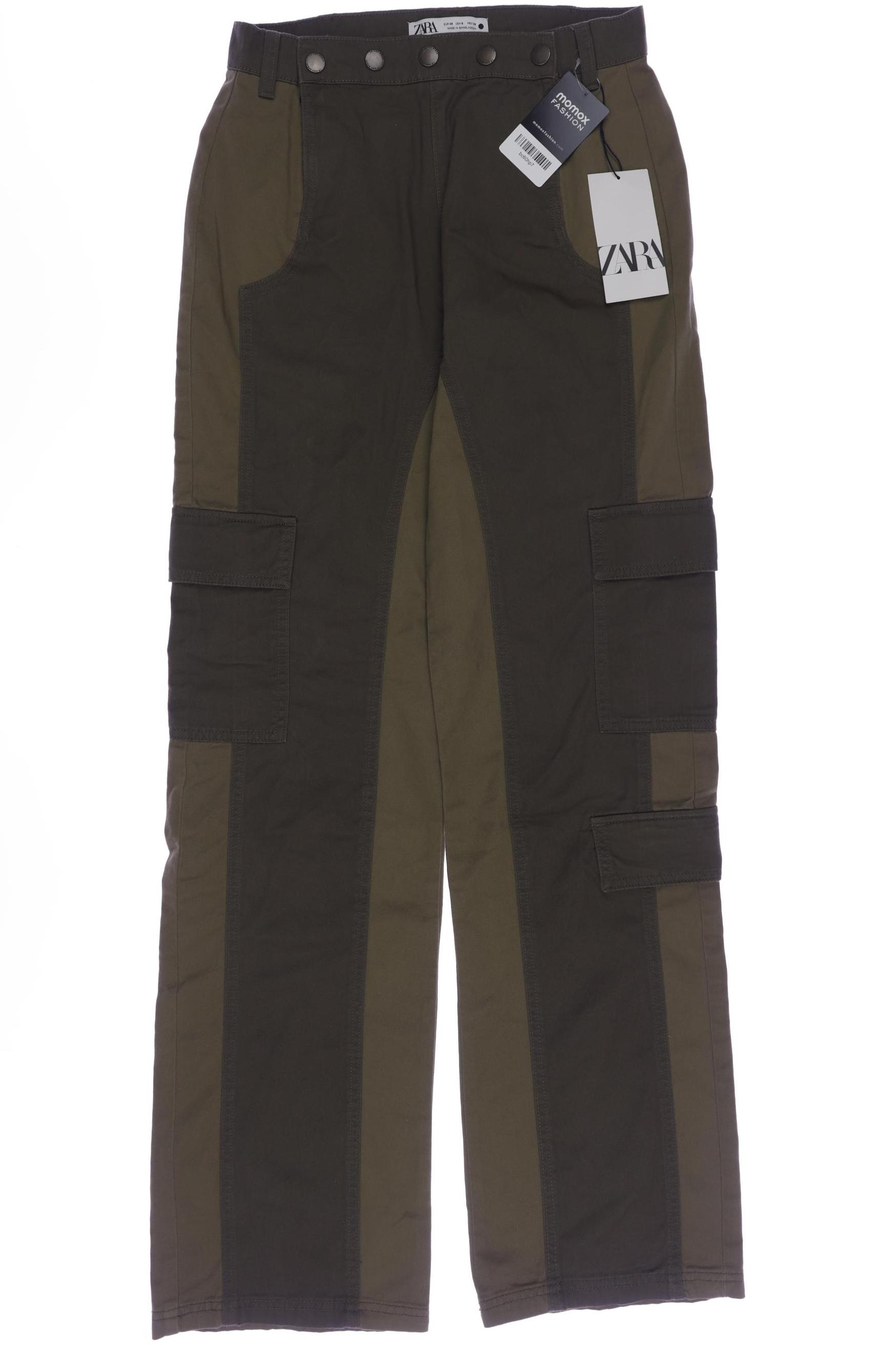 

Zara Damen Stoffhose, grün, Gr. 38
