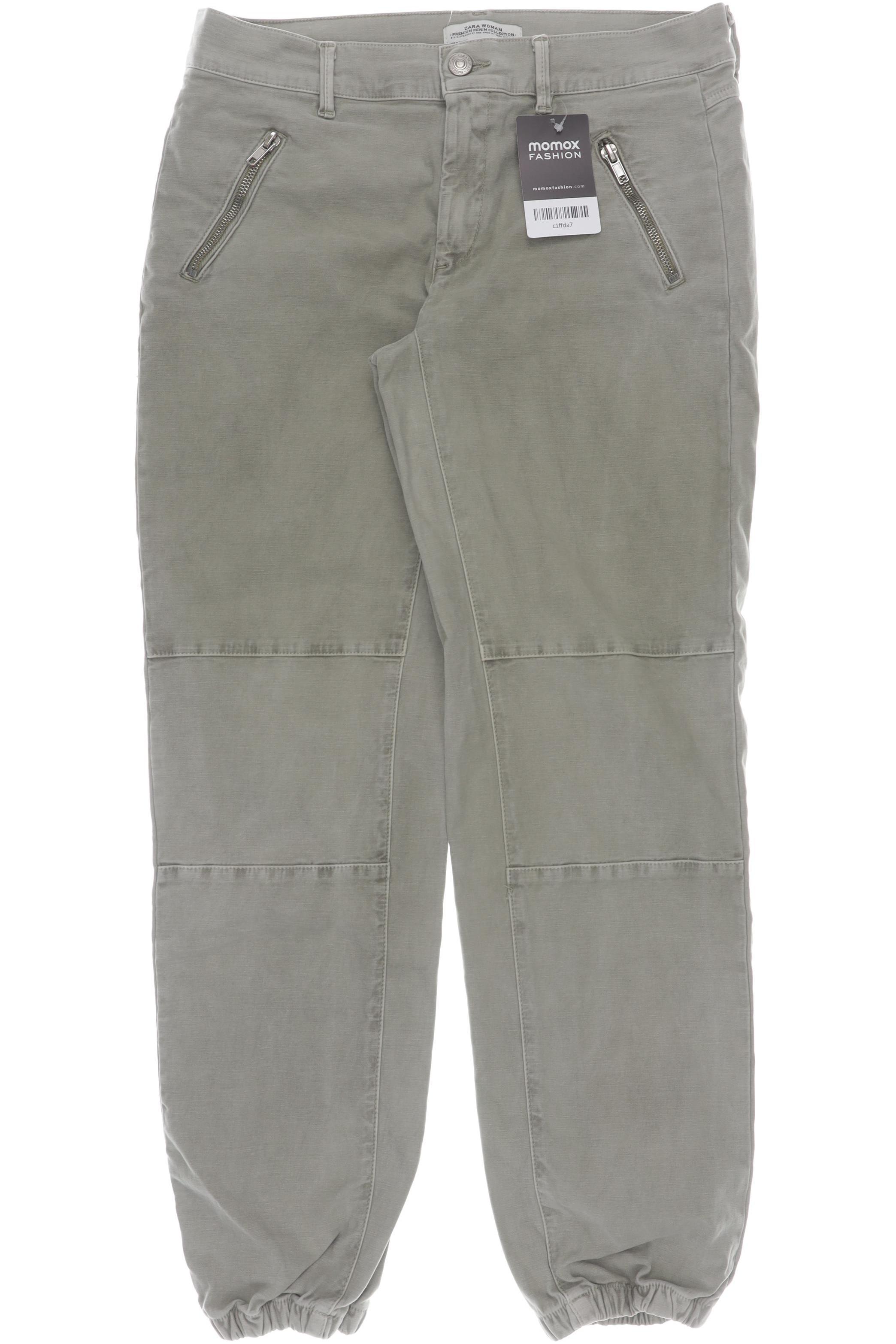 

Zara Damen Stoffhose, grün, Gr. 36